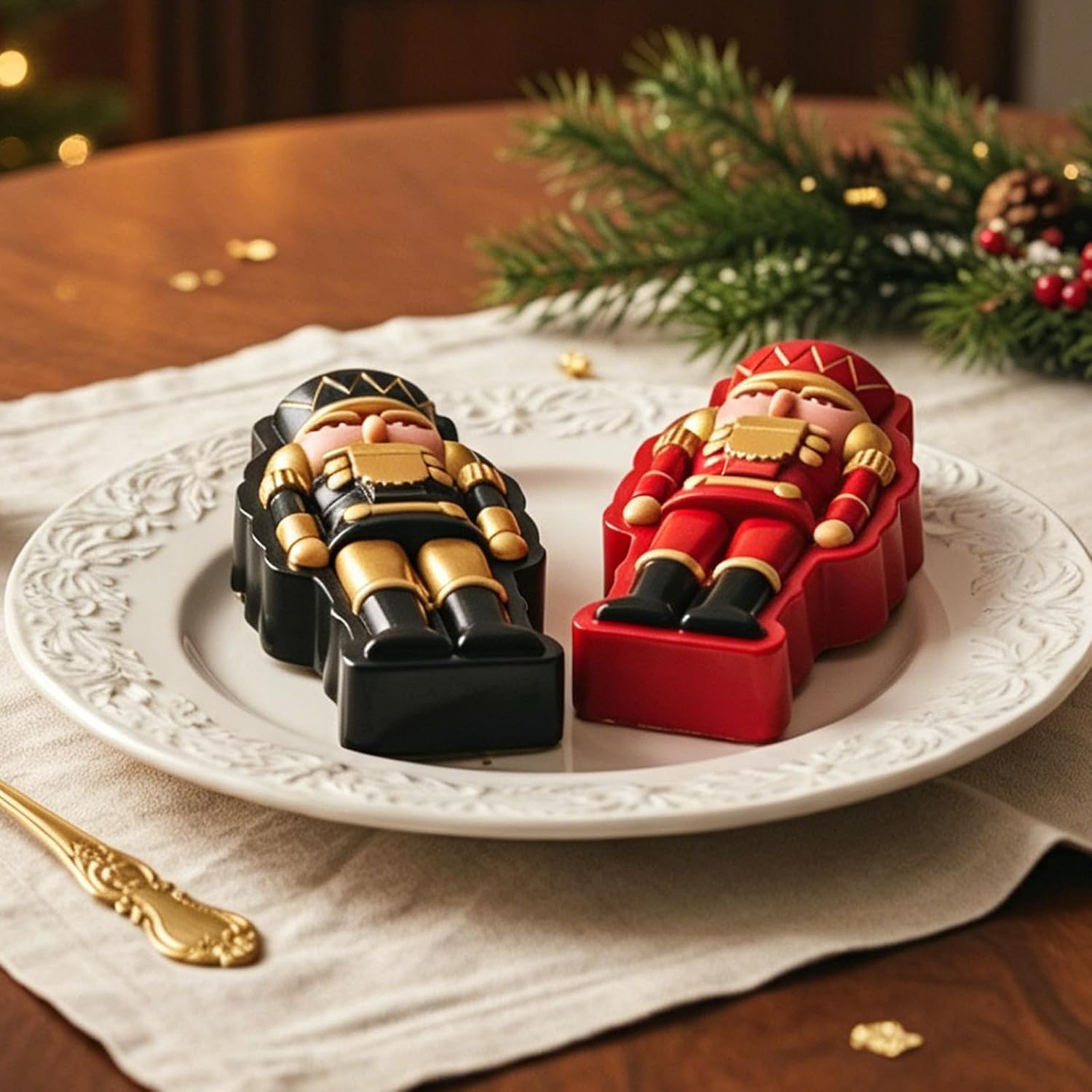 Nutcracker Silicone Mold for Chocolate Candy Christmas