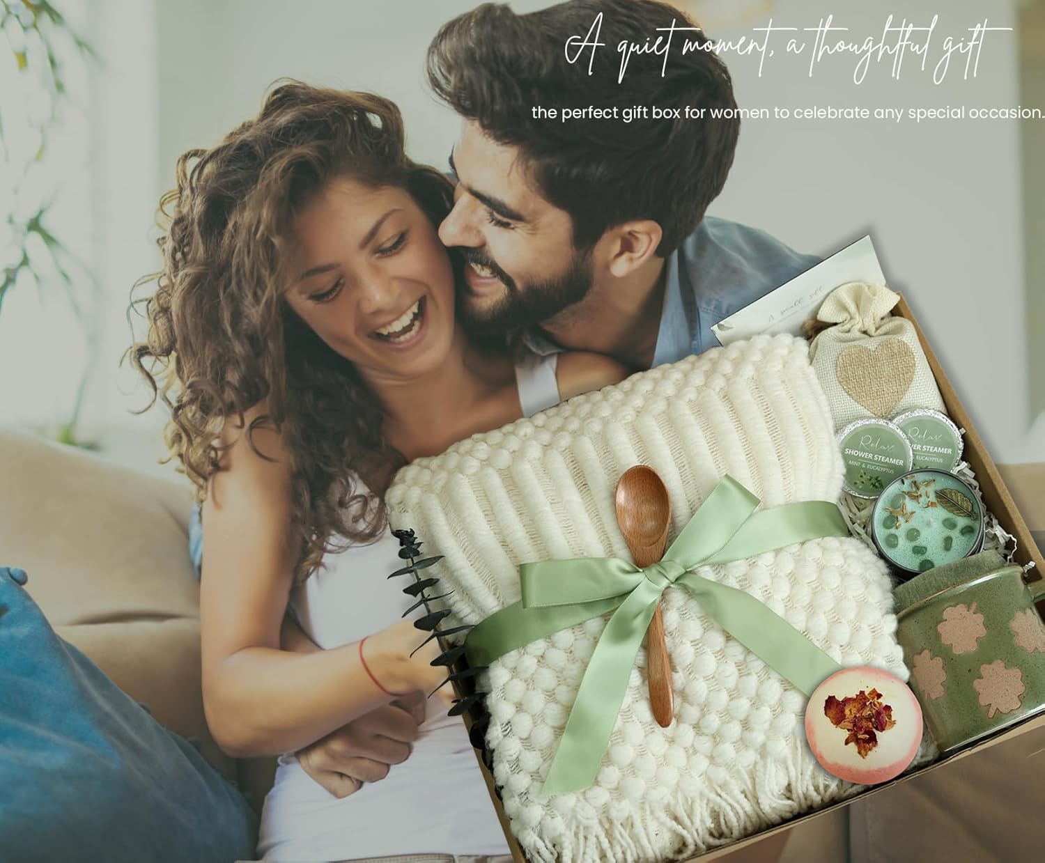 Get Well Soon Gift for Women - Self Care Package/Relaxation- After Surgery, Sympathy Gifts, Thinking of You/Mothers Day/Grief/Bereavement/Miscarriage Gifts for Women(Matcha Green) - Image 6