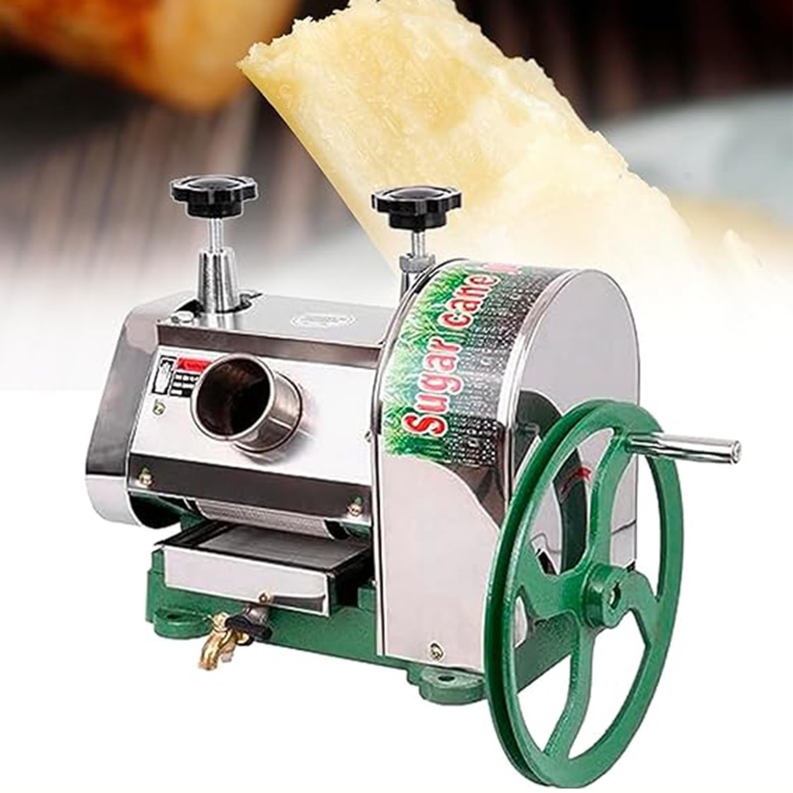 MYUYEE Manual Sugarcane Juicer Stainless Steel Extractor for Home and Commercial Use