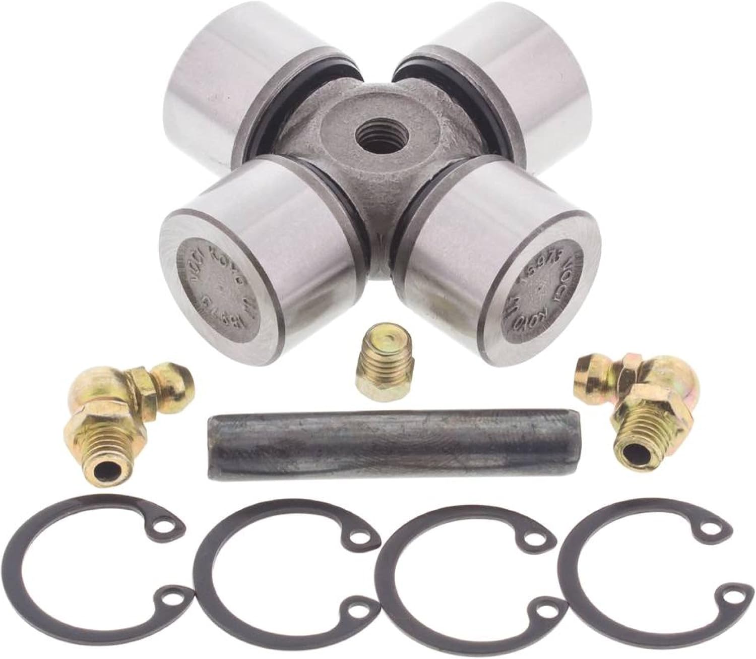All Balls Racing U-Joint Kit 19-1008 Compatible With/Replacement For Polaris 300 4x4 1995, 350L 4x4 1993, Big Boss 400L 6x6 1995-1997, Big Boss 500 6x6 1998-2001, Diesel 455 4x4 1999-2001