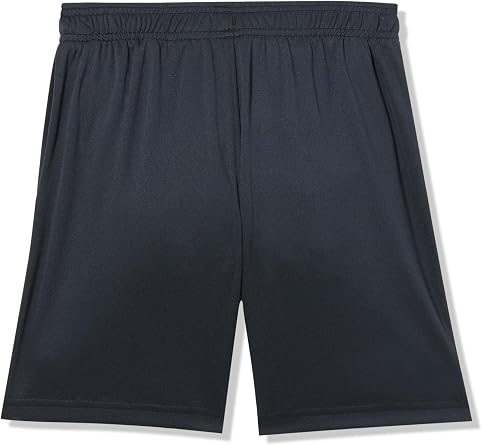 Under Armour Boys Tech Logo Shorts, (004) Black/White/High Vis Yellow, Small Plus