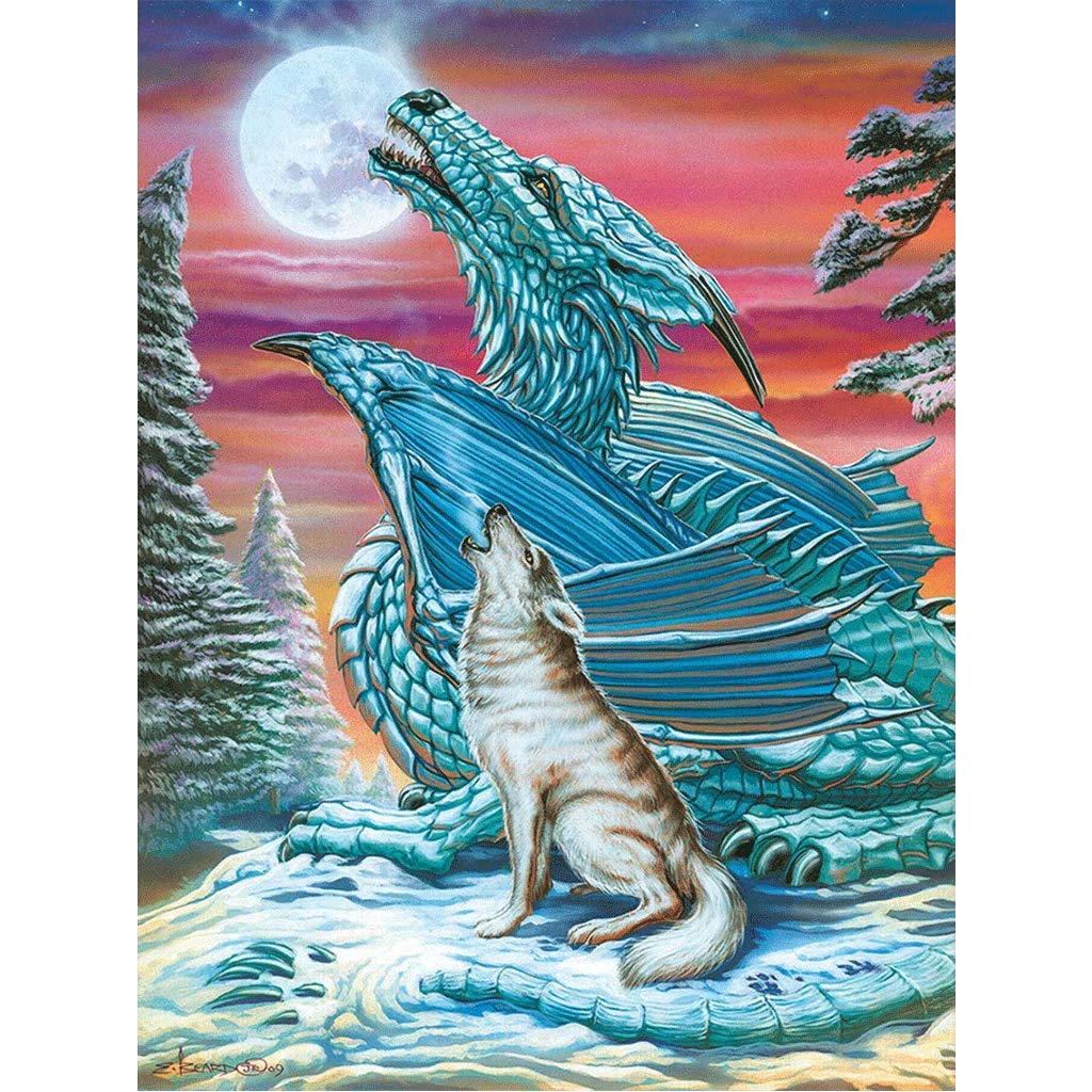 Diamond Painting Kits for Adults,5d Crystal Diamond Painting,Diamond Embroidery Kits Dragon Rhinestone Embroidery Cross Stitch Kits Supply Arts Craft Canvas Wall Decor Stickers Home Decor 30x40 cm