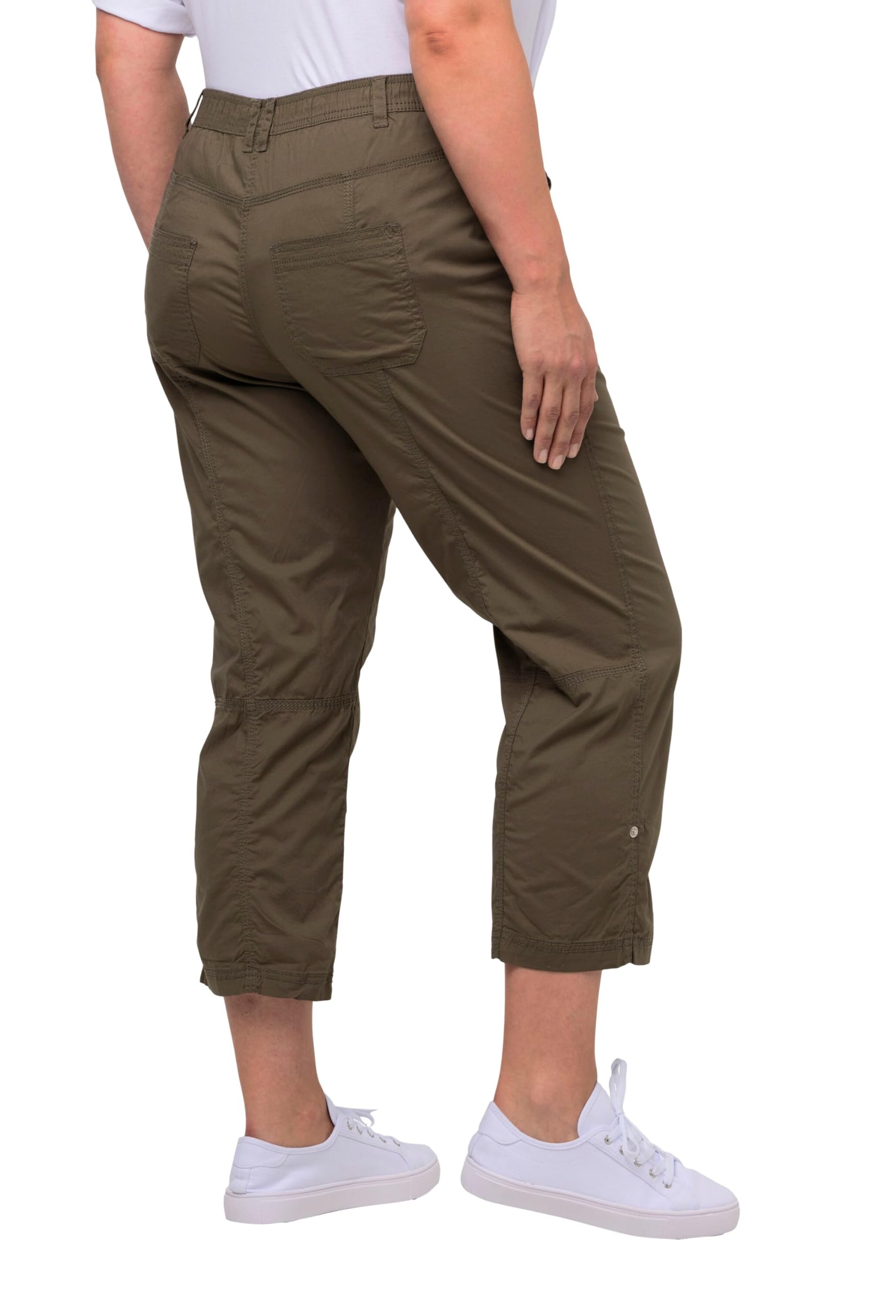 Ulla Popken - Hose, 7/8, Große Größen, Pantaloni Donna