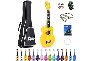 21-Inch Yellow Soprano Ukulele