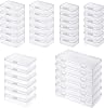 Goodma 12 Pieces Mini Rectangular Plastic Boxes Empty Storage Organizer Containers with Hinged Lids for Small Items and Other Craft Projects (85 x 55 x 25 mm, Blue)
