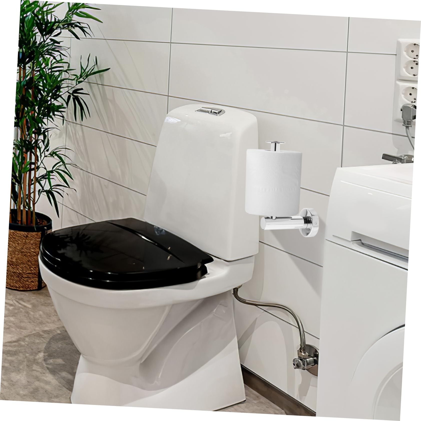 Porta Rotolo Carta Igienica in Acciaio Inossidabile Design Leva Per Organizzare i Accessorio Da Parete Per Bagno Casa e Hotel