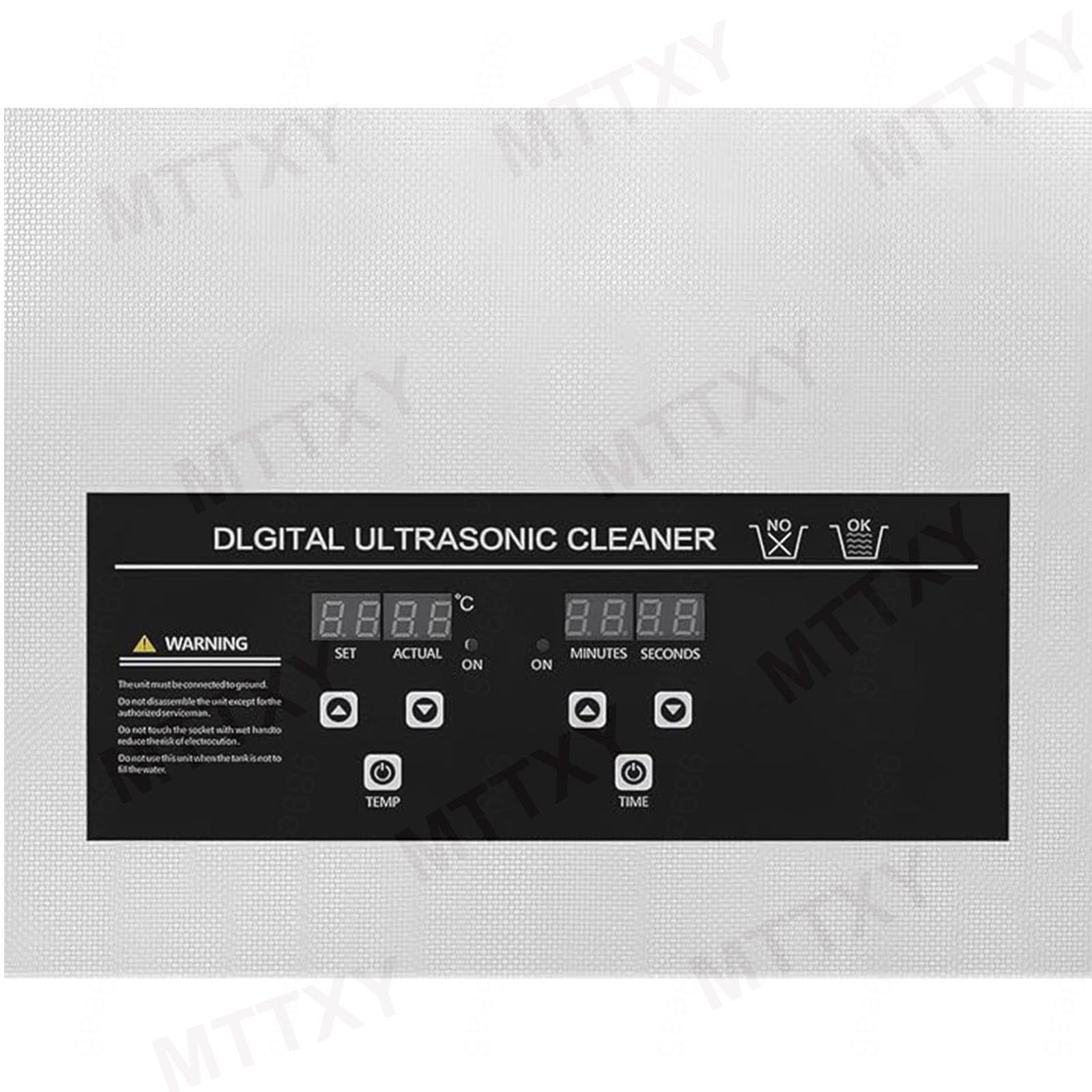 Pulitore Ad Ultrasuoni 6,5L/15L/30L, Pulitore Ad Ultrasuoni In Acciaio Inossidabile 40kHz con Timer Digitale e Riscaldatore, Temporizzazione 0-30 Minuti Regolabile per Vetri di Fissaggio,30L