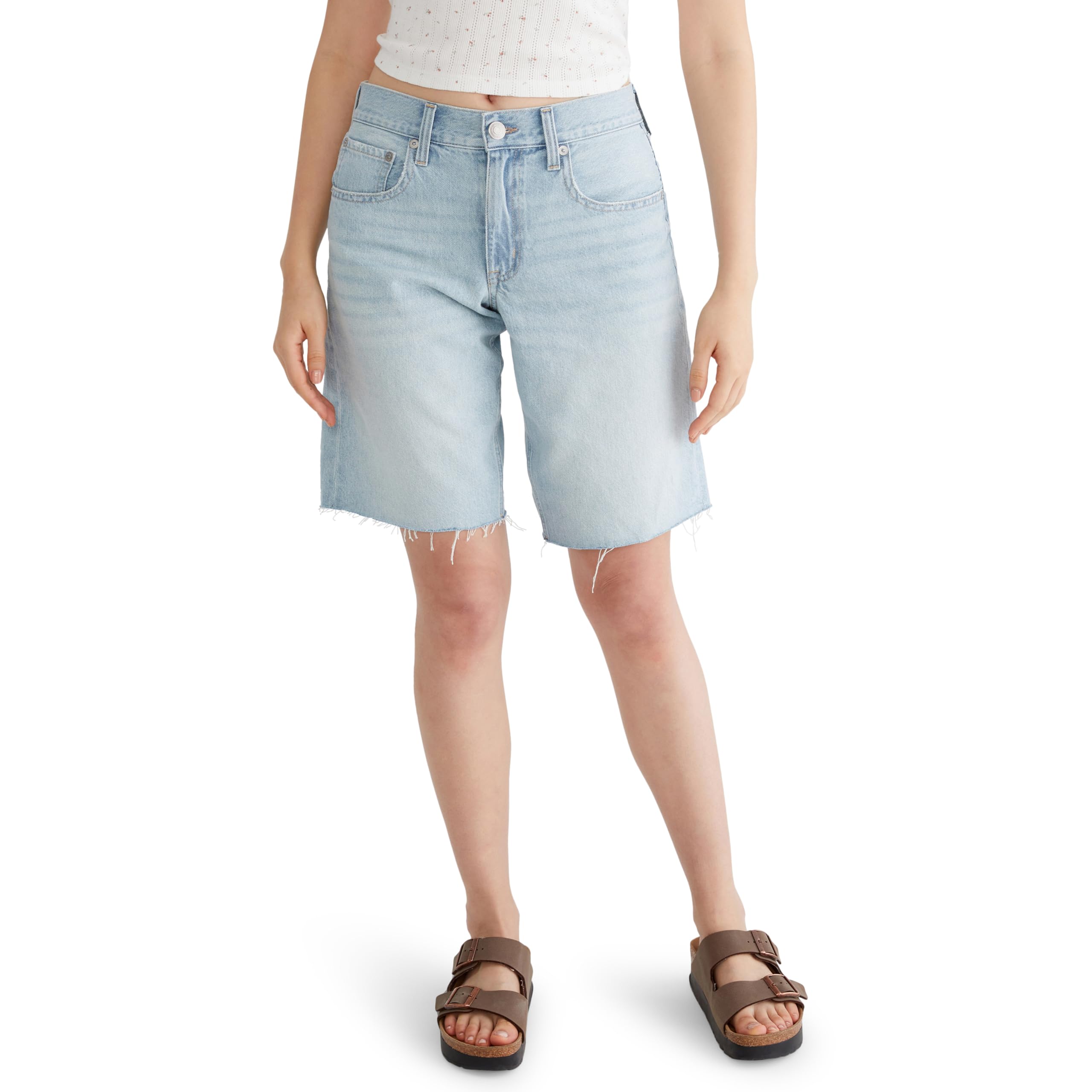 

                                                    Aeropostale Women's Low Rise Baggy Denim Jorts, Li
