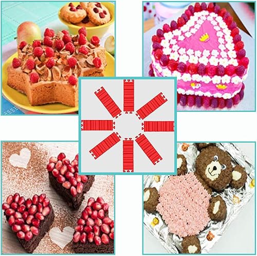 Miniatura 7 de Woohome Juego de 18 moldes de silicona para decoración de tartas y serpientes mágicas para diseñar tus pasteles de cualquier forma, tazas de