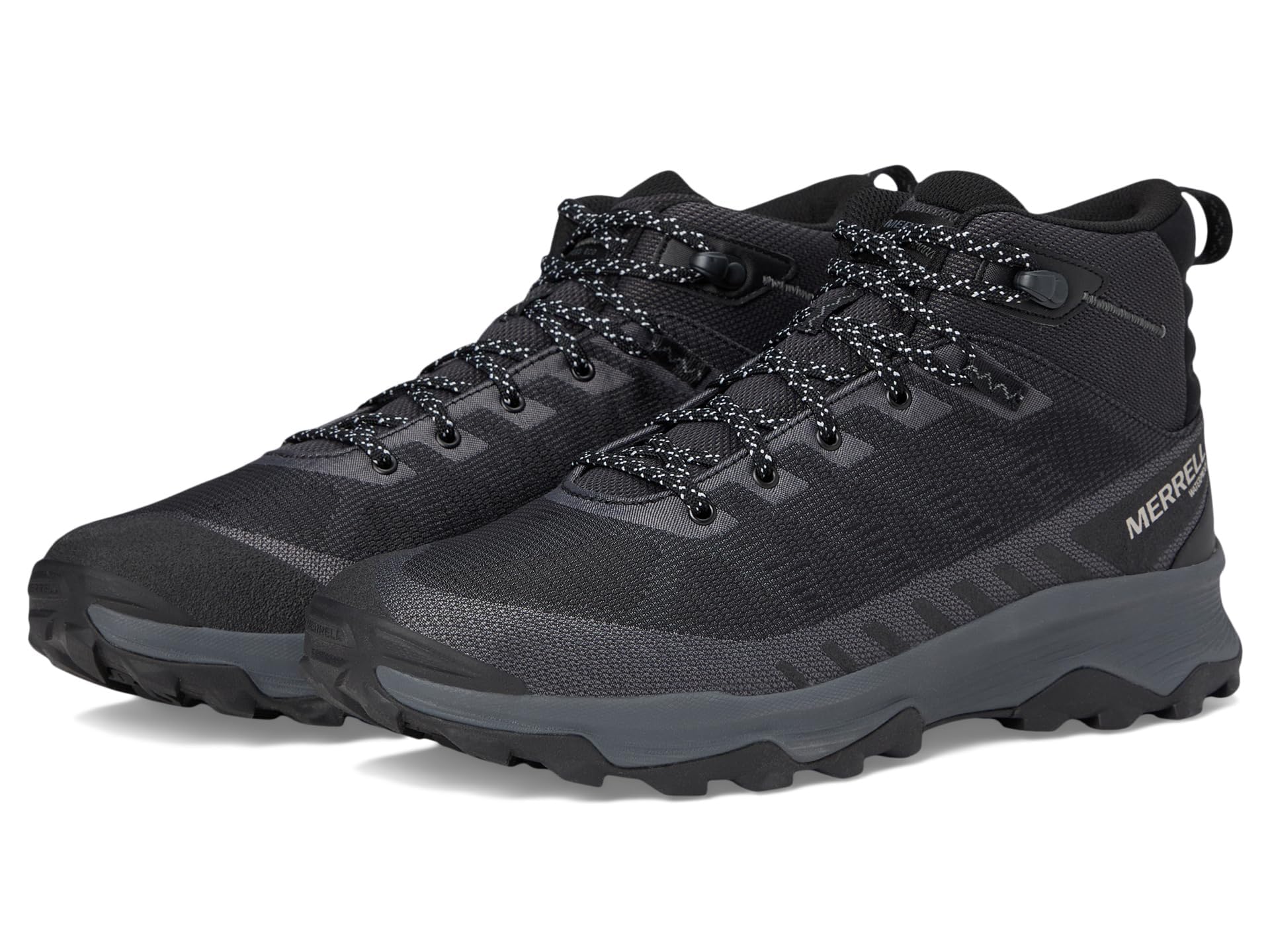 Merrell Moab Adventure 3 Mid Wp Men's Hiking Boots, Black, 41 EU, Black/White, 41 EU