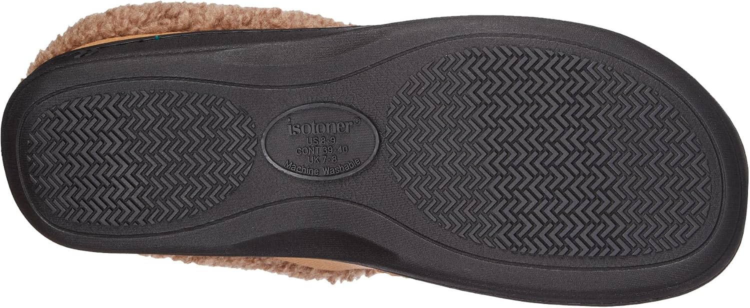 isotoner Men's Indoor/Outdoor Lewis Clog Slippers With Memory Foam Comfort