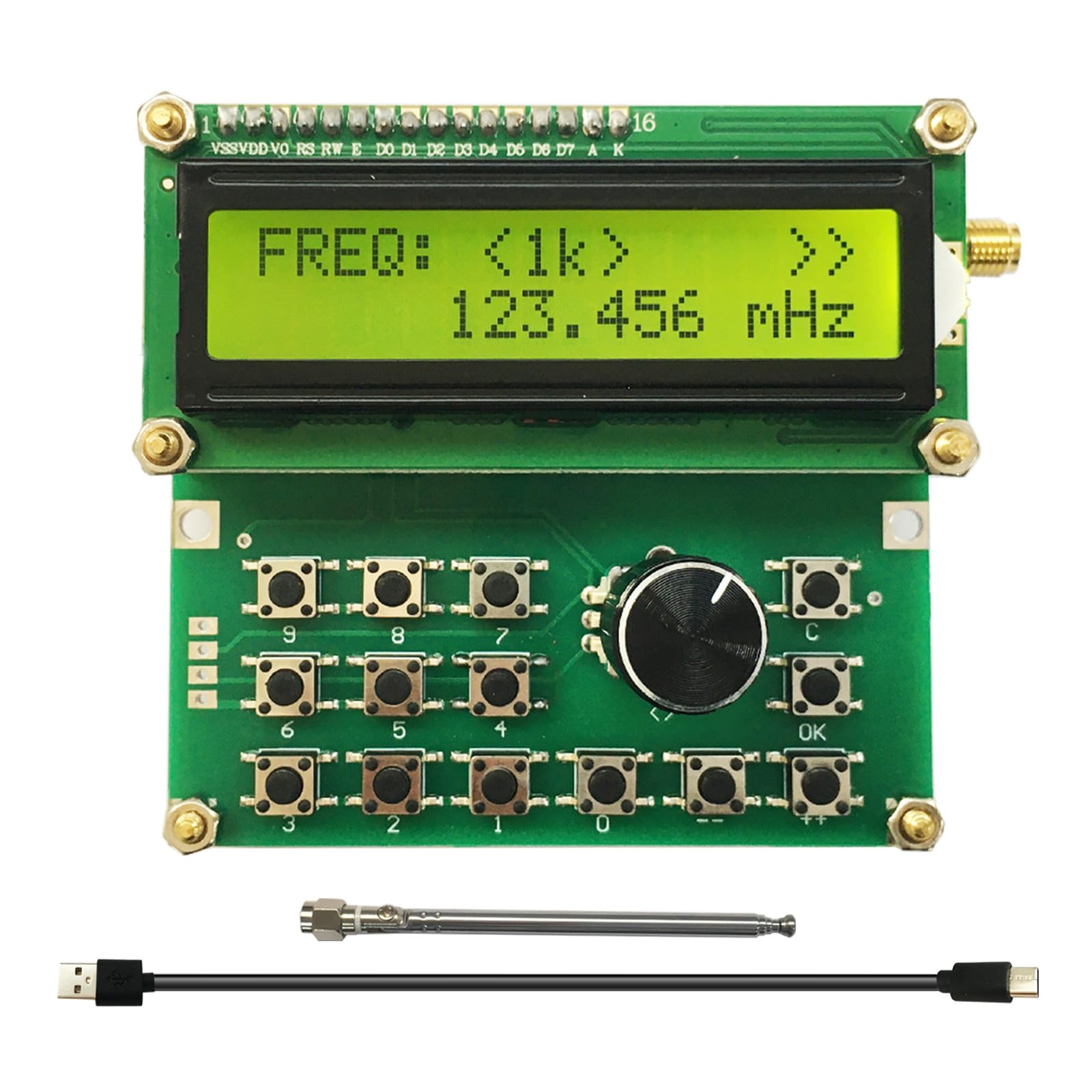 Generatore di segnali RF potenziato 35MHz-4400MHz Frequenza della sorgente di segnale con schermo