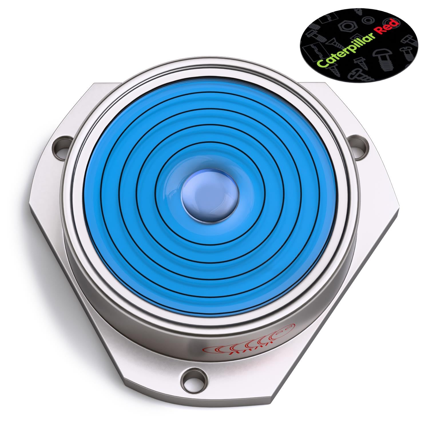 Dosenlibelle Metall 42 mm, blaue Flüssigkeit, geflanschte Wasserwaage, rundes Bulls-Eye Werkzeug