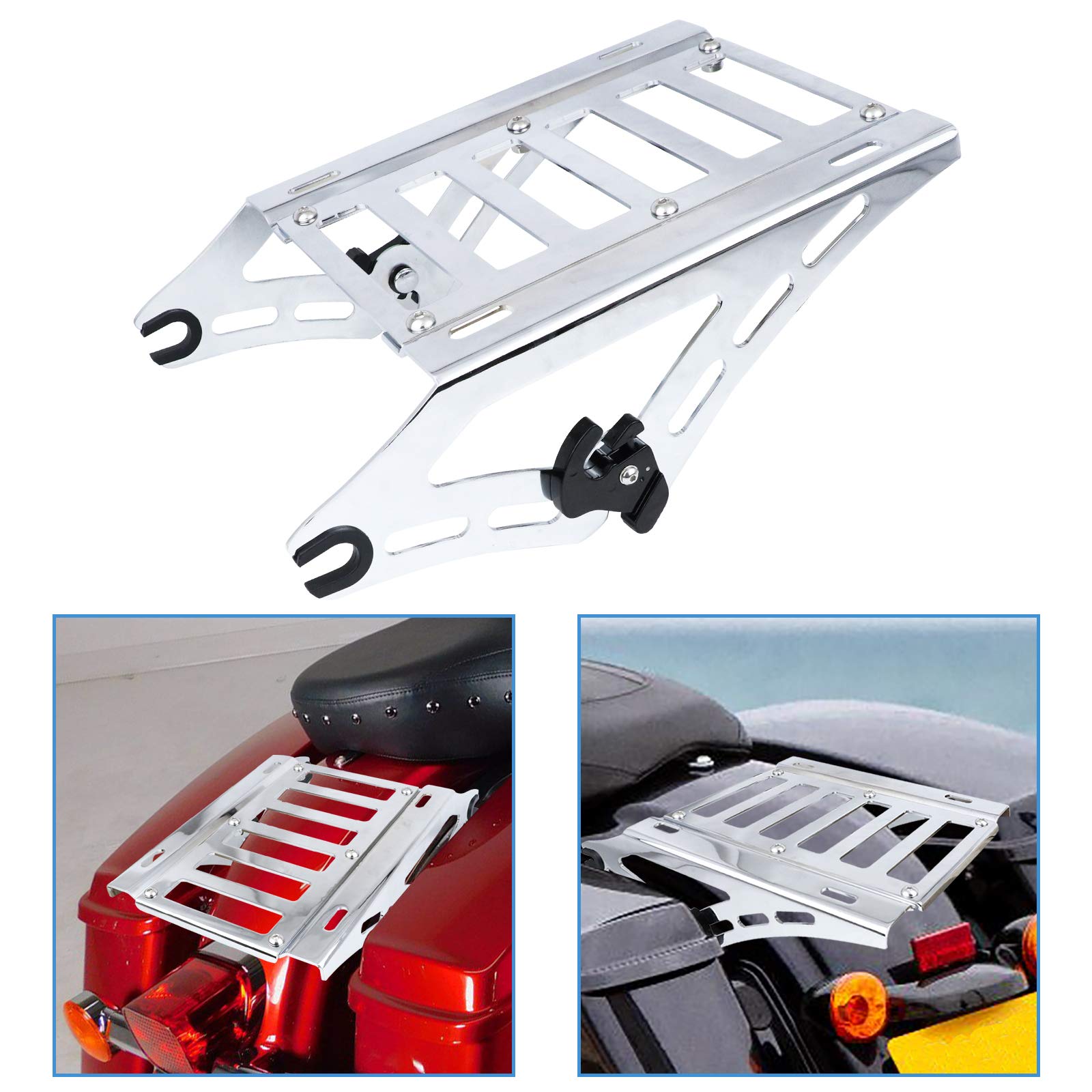 Buy AUFER Chrome Detachable Two Up ing Bracket Rack Luggage Rack Fit