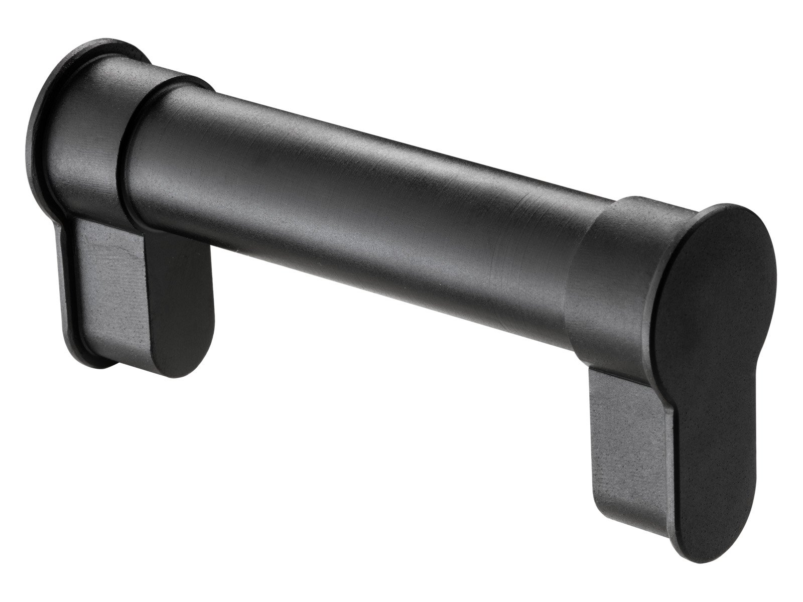 W+M Universal Blind Cylinder Adjustable Fireproof Profile Cylinder 77-132 mm Door Thickness Black with Plug-In Mechanism