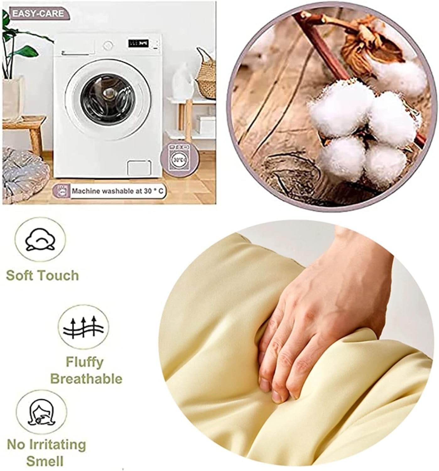 Coussin de chaise Papasan, coussin de siège épais en papasan, coussin de chaise ronde de 40 à 160 cm, coussin oscillant avec cravates non glissantes, sans chaise