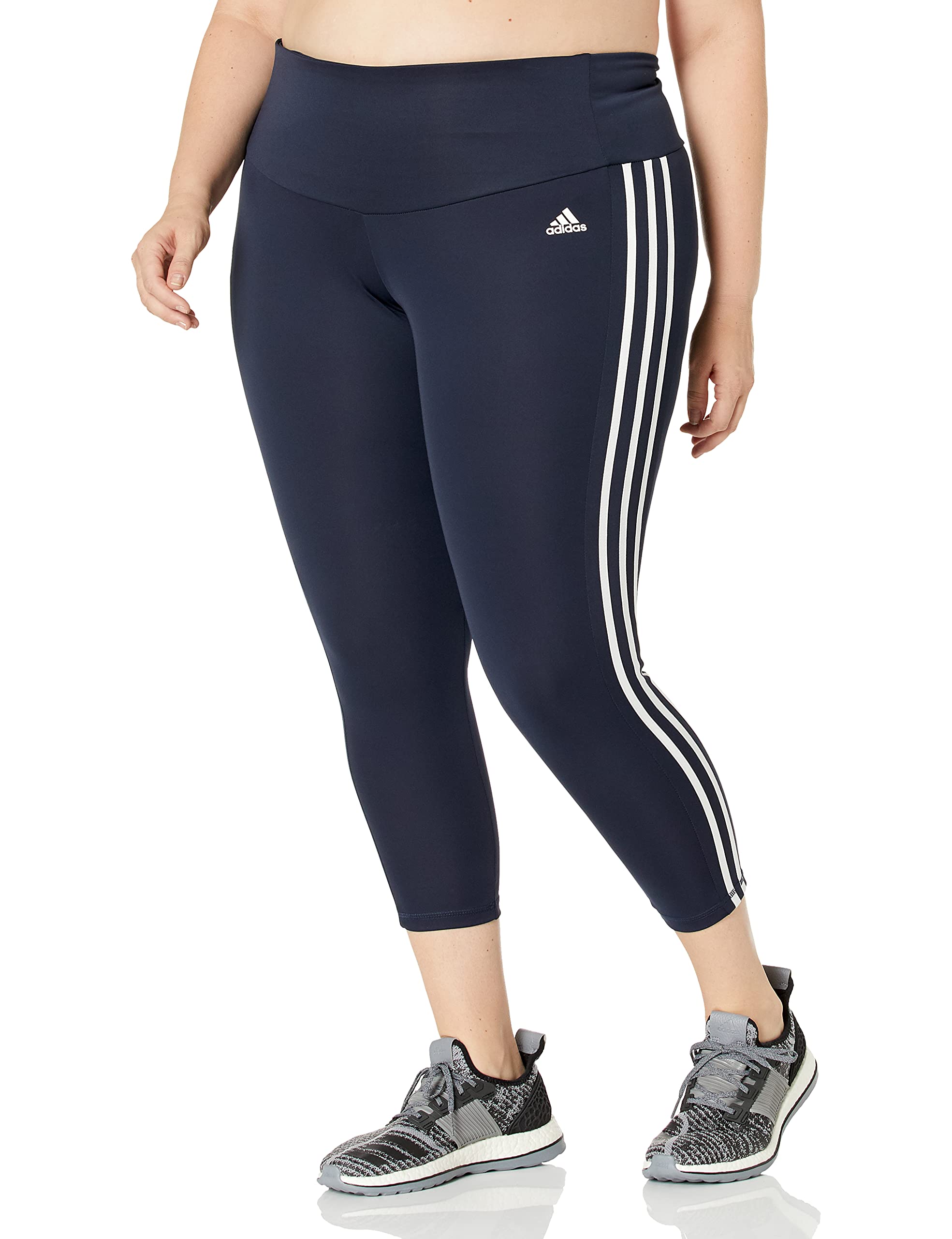 adidas Women's High Rise 3-Stripes 7/8 Tights