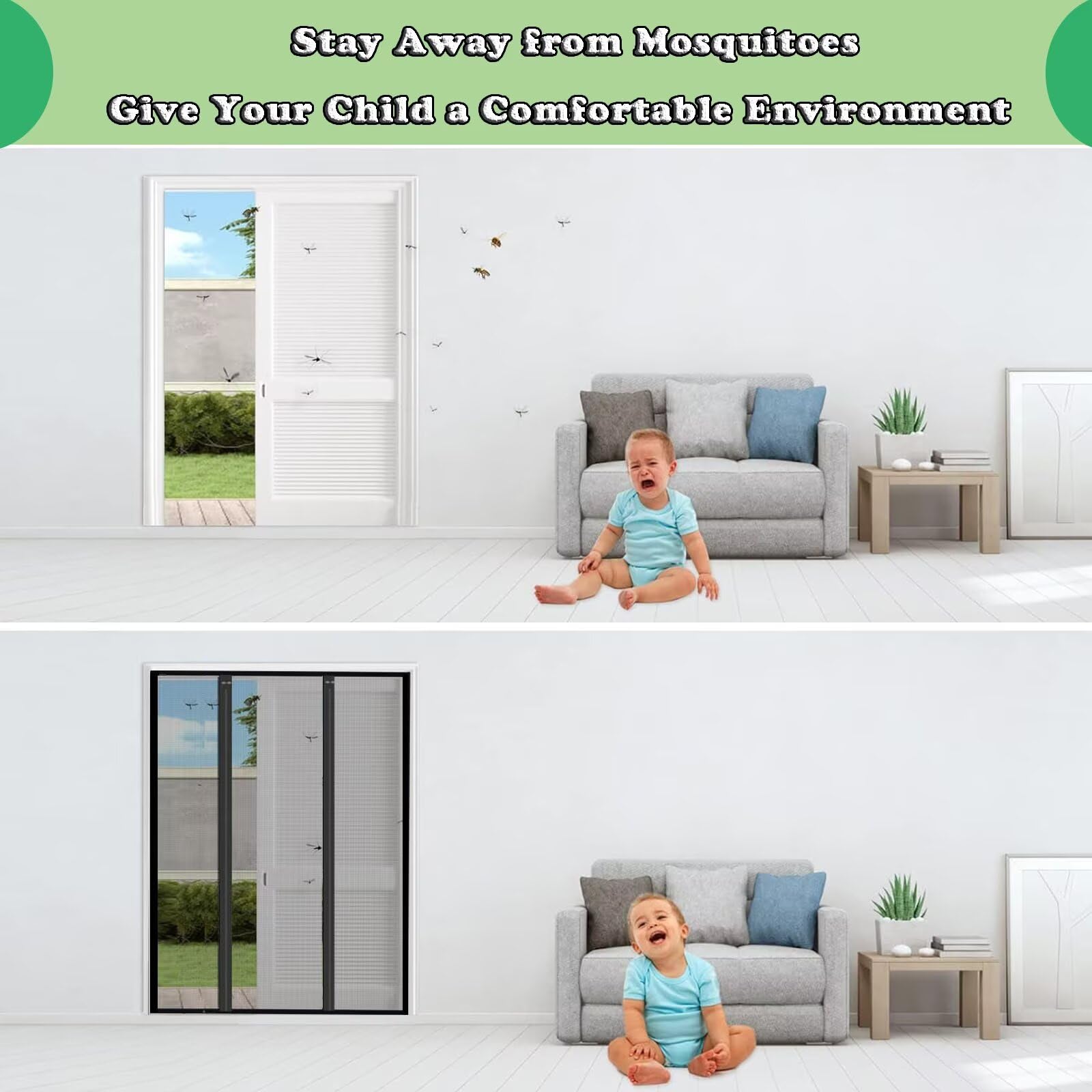 Magnetic Window Screen | Pre Made Window Screens | Custom Window Screen - View #3