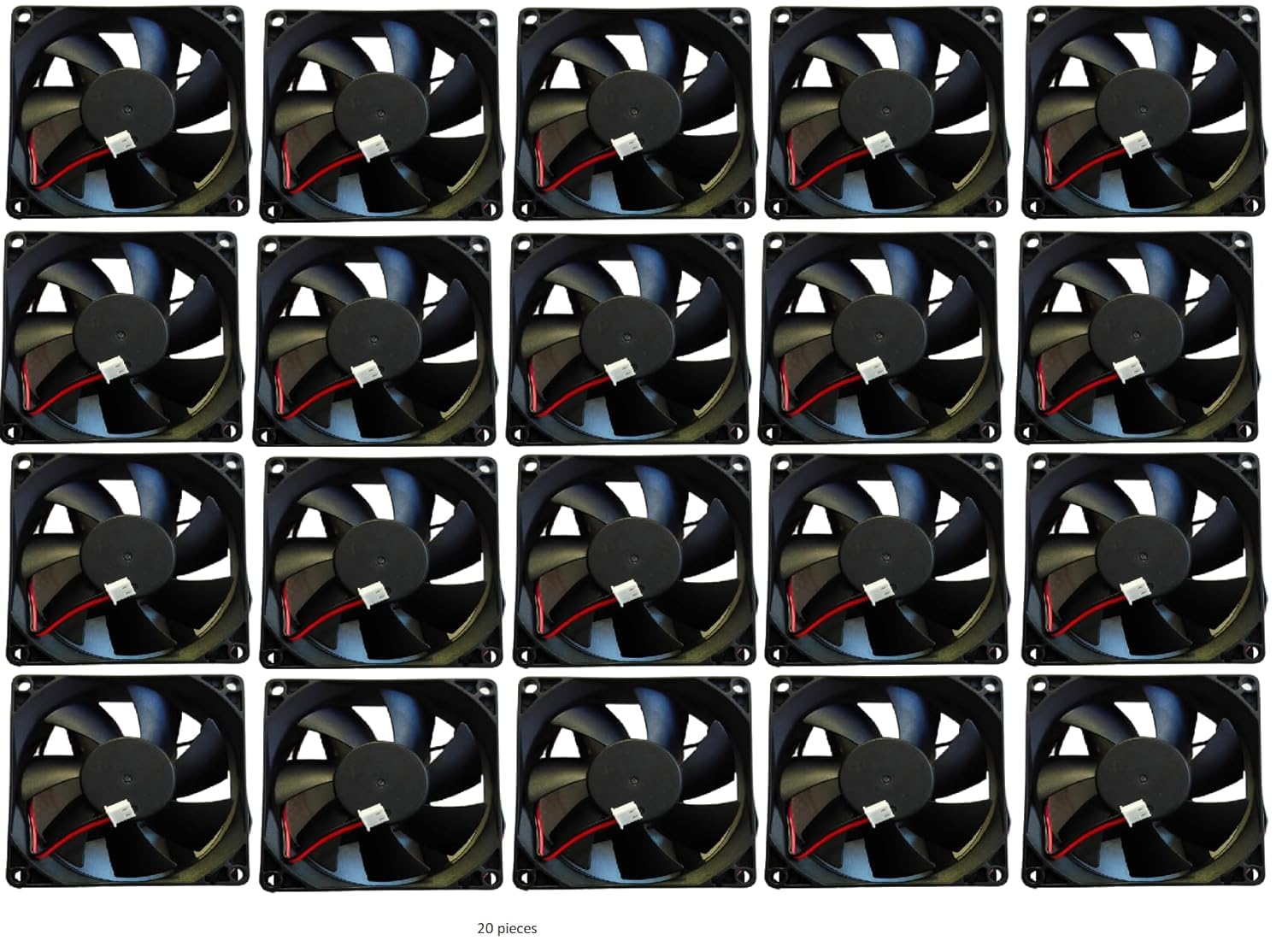 SMART ELECTRONICS PACK OF 20 DC 12V Cooling Fan for PC Case 3 INCH Cooling Fan for PC CPU Cooler Cooler (Black)