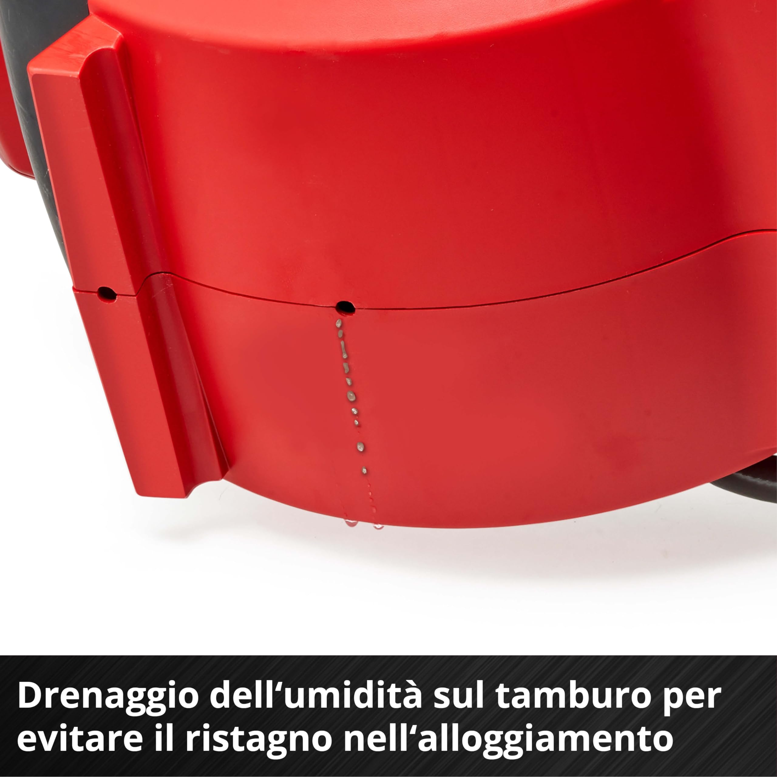 Einhell Tamburo avvolgitubo a batteria GE-HR 18/30 WH Li-Solo (18 V, avvolgitubo automatico, orientabile a 180°, supporto a parete, tubo di collegamento da 1,5 m, senza batteria e senza tubo)