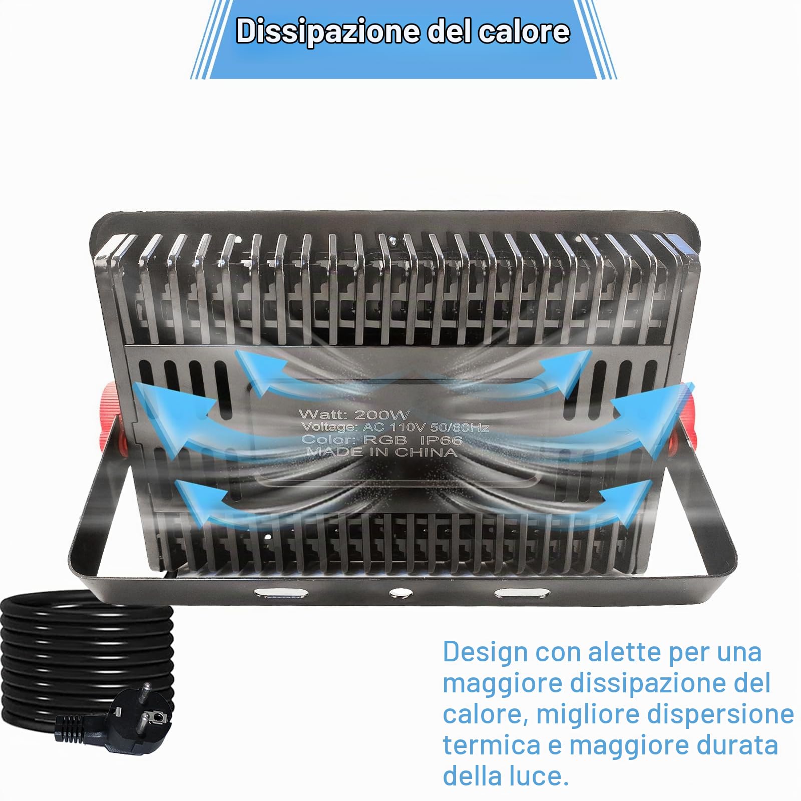 Faretto LED RGB Esterno 200W, Indmird 2 Pezzi Faro LED RGB con Telecomando IP66 Impermeabile Proiettori LED RGB, Faretti RGB 16 Colori 4 Modalità Luce d'Atmosfera RGB per Halloween, Feste, Giardino