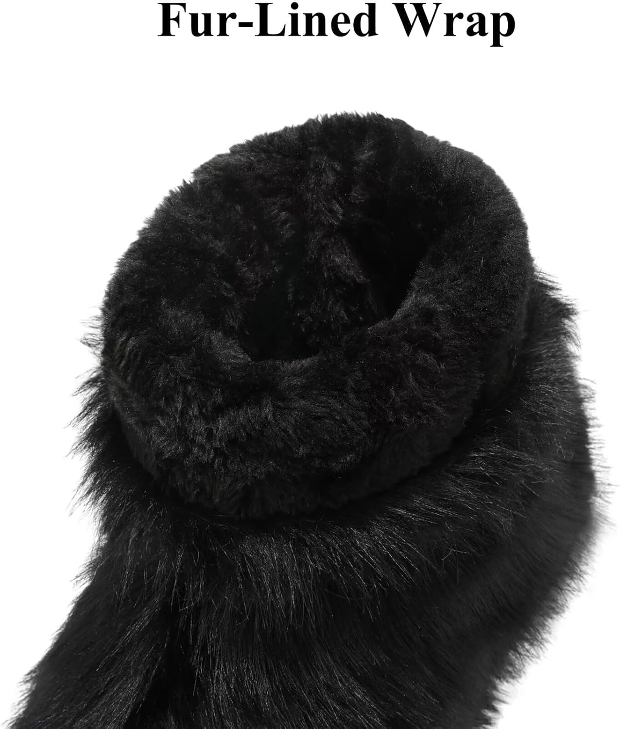 Haifago Women's Fur Boots Fluffy Furry Short Boot, Fashion Fuzzy Winter Warm Snow Booties for Shopping Travel - Image 5