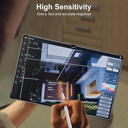 Miniatura 14 de SPARIN Paquete de 2 protectores de pantalla para Galaxy Tab A8 de 10.5 pulgadas 2022 (SM-X200/X205/X207), película transparente HD de vidrio