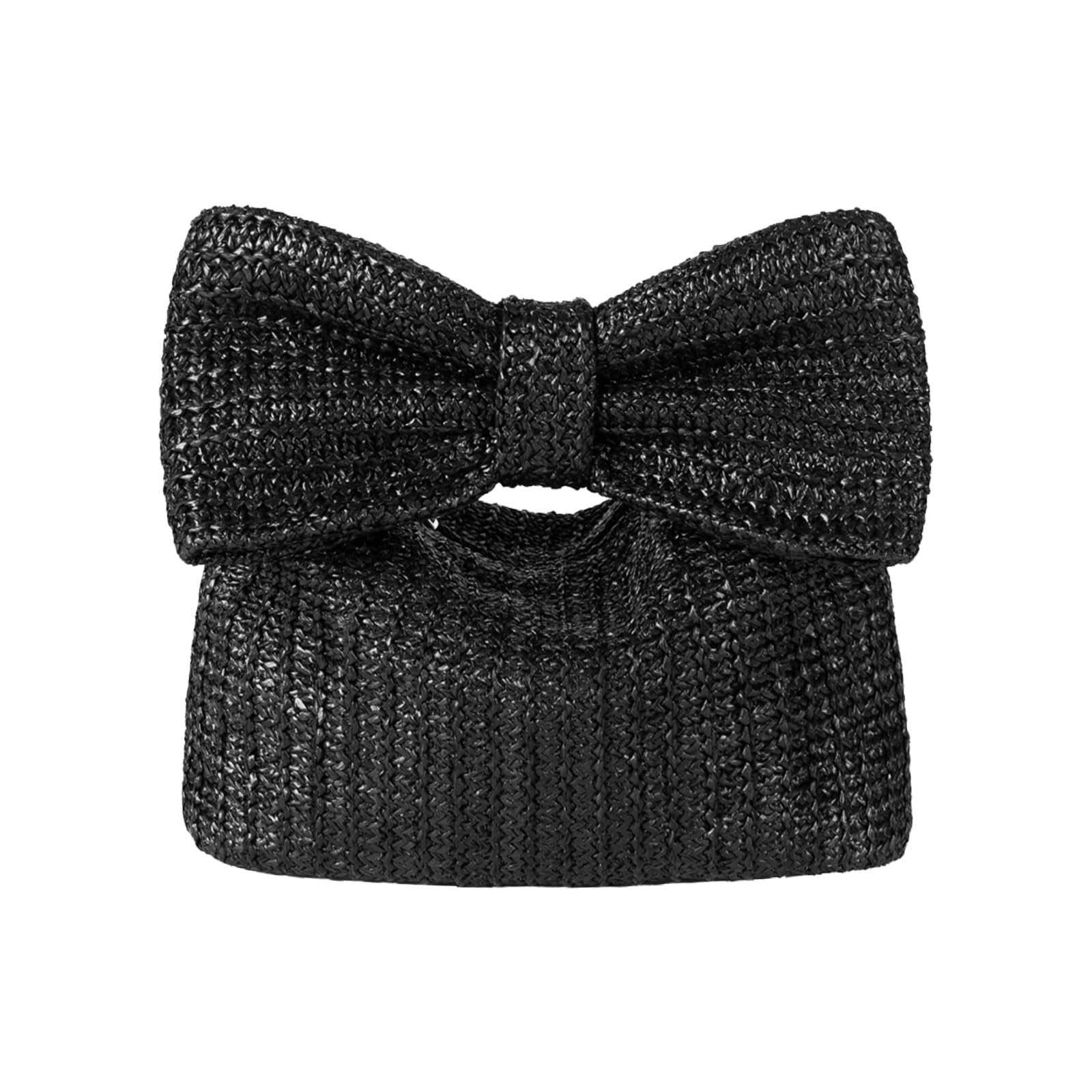 Bow Clutch Purses for Women Summer Woven Wicker Handbags Beach Tote Bag 2026