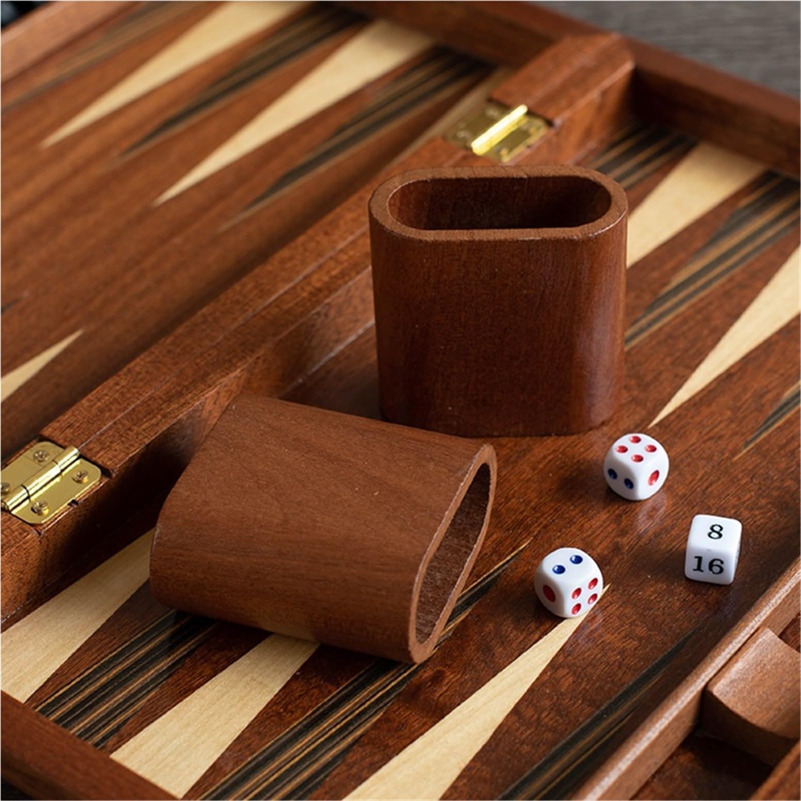 Juego de Mesa de Backgammon de Madera, Tablero clásico Ajedrez
