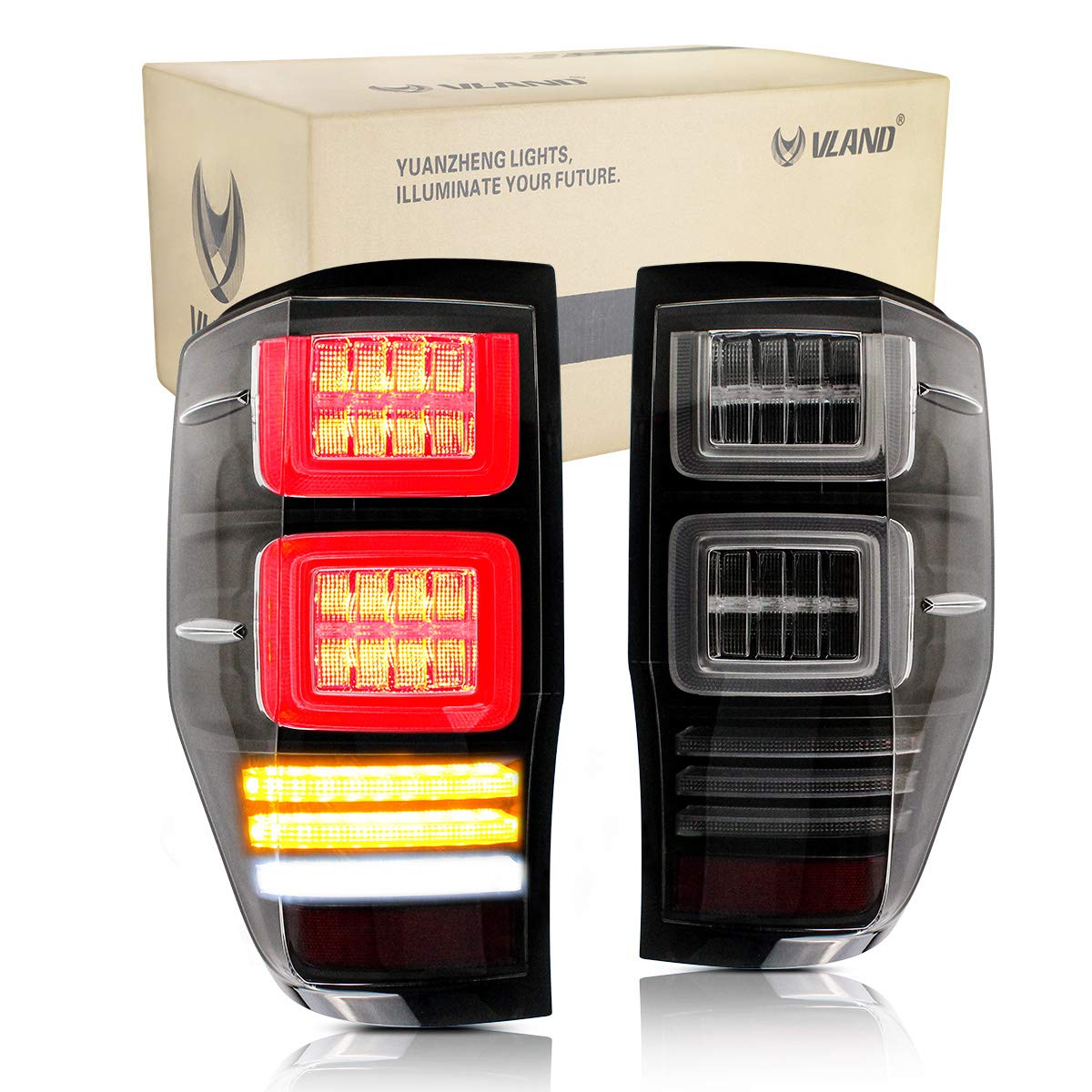 VLAND Back Lights Compatible for F-ord Ranger (Clear)