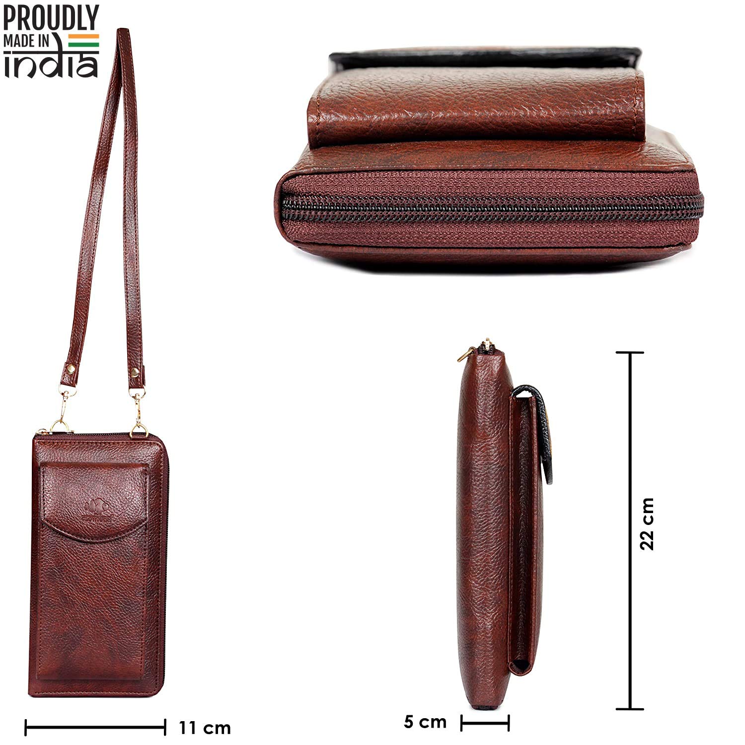 Diwali Sale The Clownfish Synthetic Virgo Womens Wallet/Sling Bag With Front Mobile Pocket(Tan) 4 Diwali Sale The Clownfish Synthetic Virgo Womens Wallet/Sling Bag With Front Mobile Pocket(Tan)