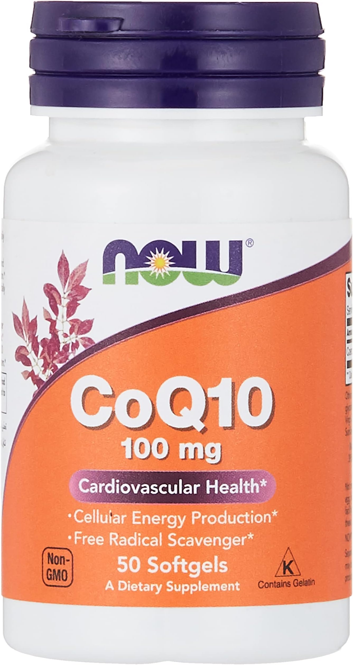 Foods Coq10 Vitamin, 100 Mg 50 Softgels