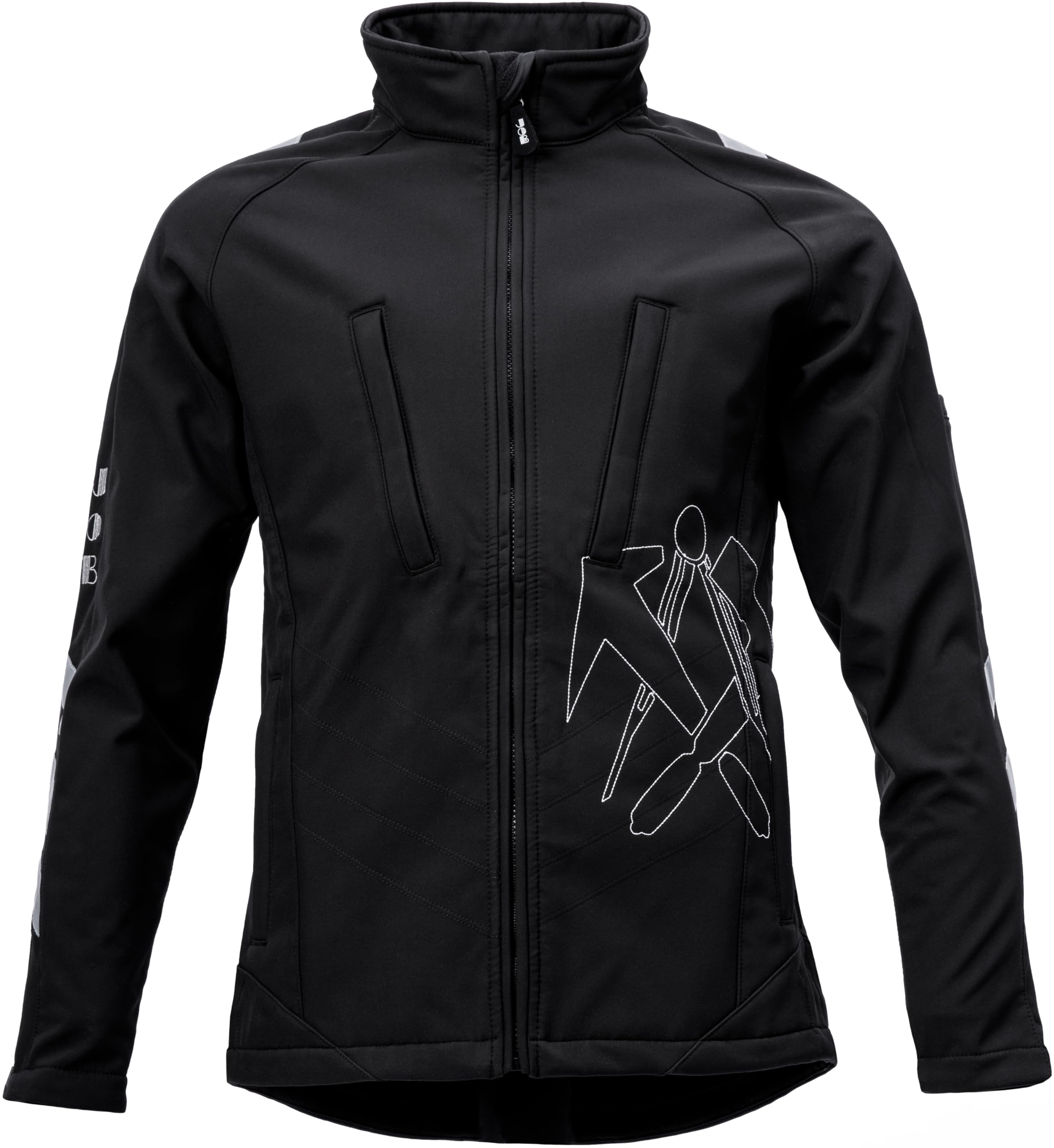 JOB-Dachdecker-Sommer-Soft Shell Jacke KENT schwarz