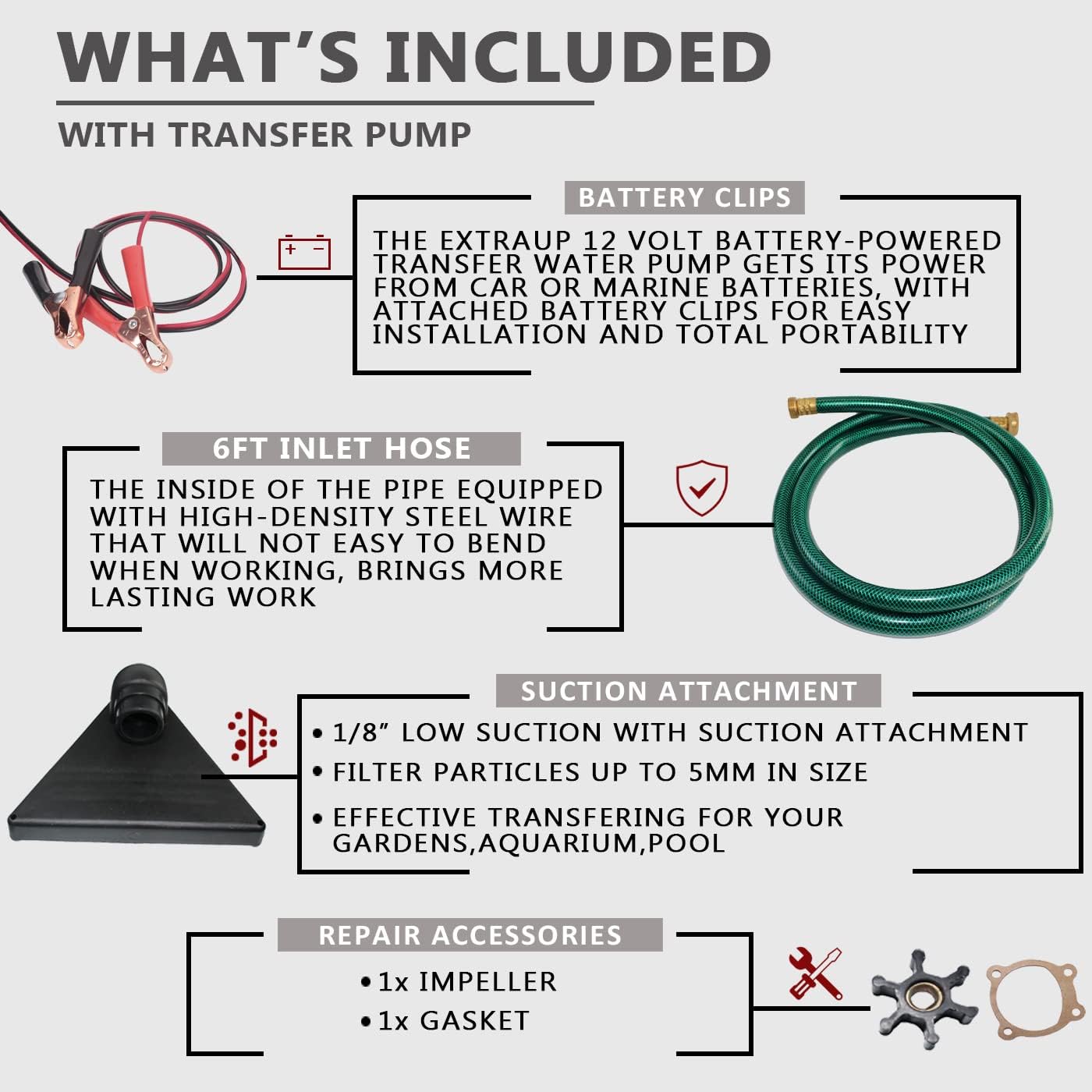 Flаѕh Sаlе Buу 1 gеt 1 EXTRAUP DC 12Volt 330 GPH Portable Low Suction Electric Water Transfer Removal Utility Pump With Suction Hose Kit Crаzу Dеаlѕ EXTRAUP DC 12Volt 330 GPH Portable Low Suction Electric Water Transfer Removal Utility Pump With Suction Hose Kit