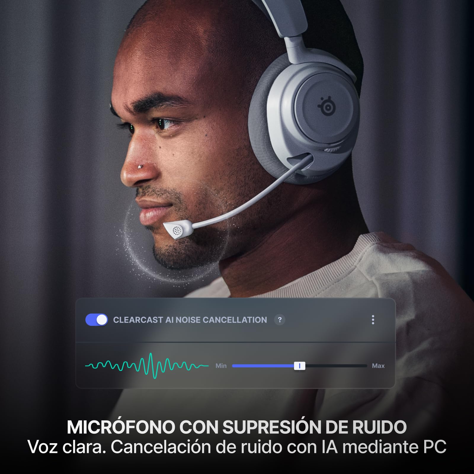 SteelSeries Arctis Nova 7 Wireless Gen 2 Auriculares gaming multiplataforma -Control de app en tiempo real -Más de 50 horas -Controladores magnéticos de neodimio -2,4 GHz y Bluetooth -PC,PS5,Switch1/2