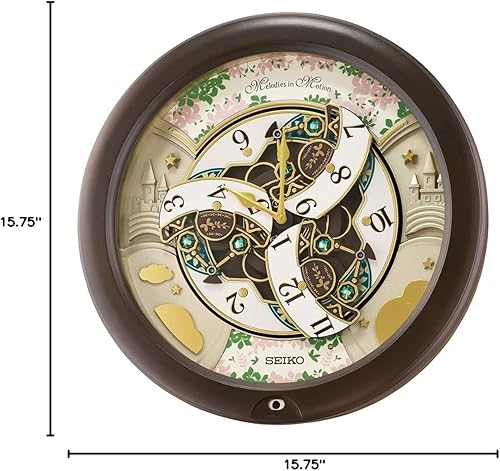 Miniatura 7 de Seiko Melodies in Motion - Reloj de pared, flor de cerezo