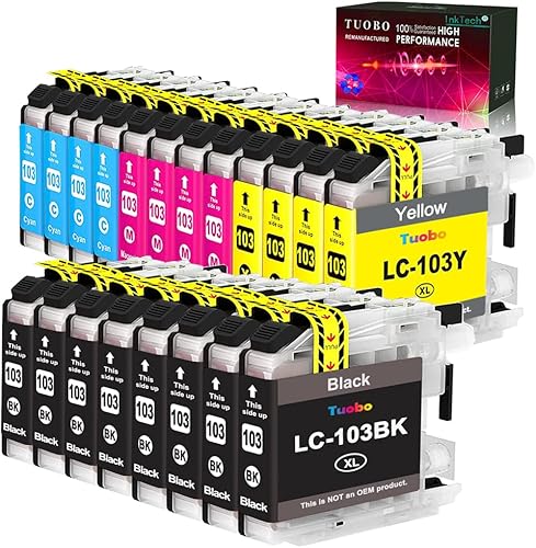 LC103 LC101 - Cartuchos de tinta de repuesto para Brother LC-103XL LC103XL LC103 XL para MFC-J870DW MFC-J6920DW MFC-J6520DW MFC-J450DW MFC-J470DW
