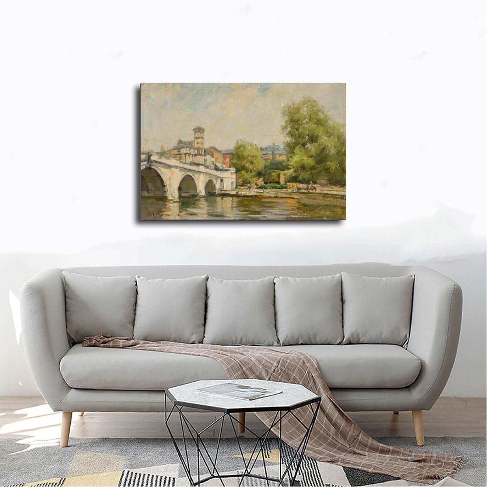 ANFOTCM Robert Thomas Mumford plakaty na płótnie, sztuka ścienna, sypialnia, biuro, pokój, dekoracja, prezent, 50 x 75 cm