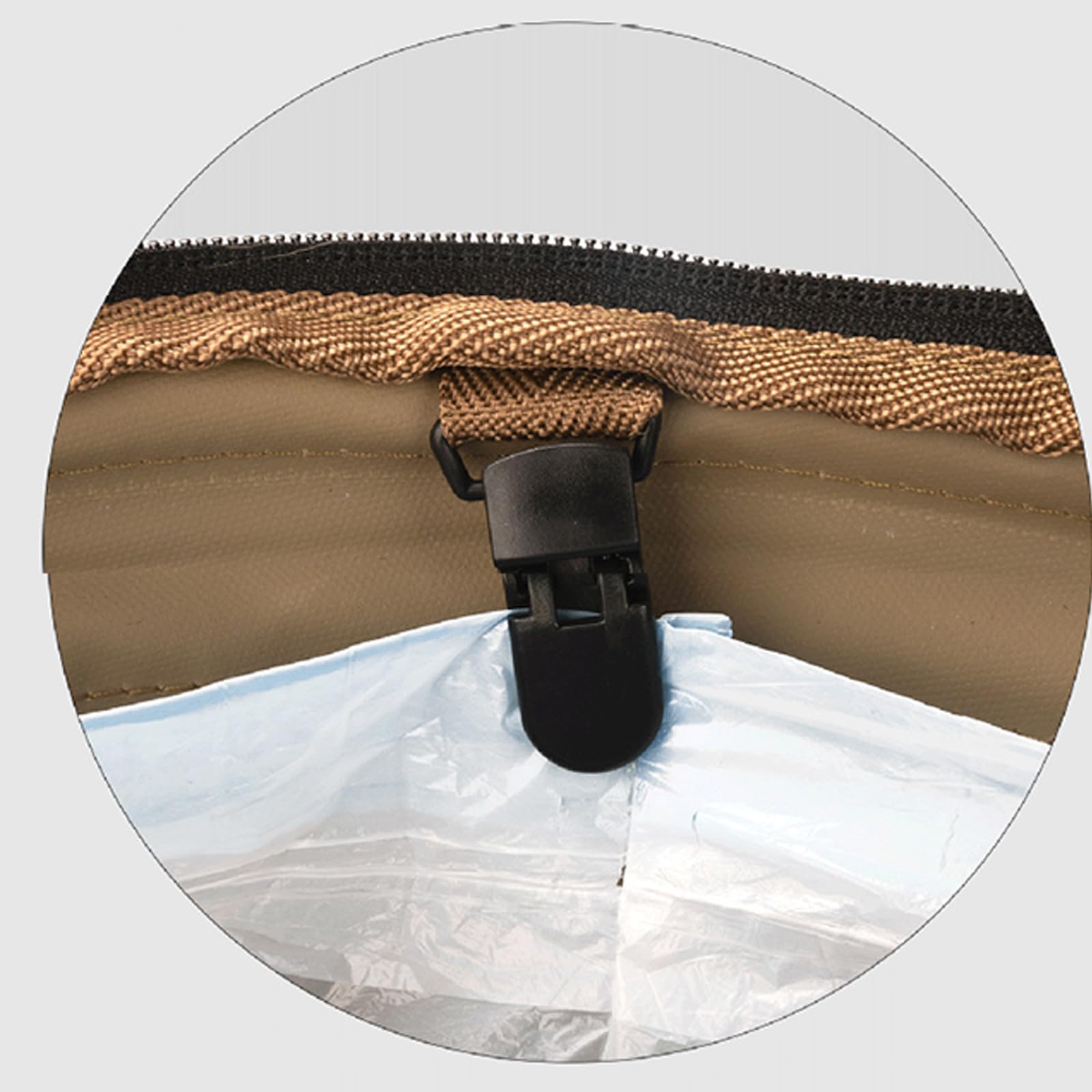 Poubelle de camping pliable Sac poubelle de jardin réutilisable avec couvercle, poubelle portable durable