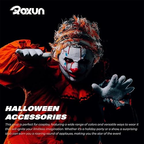 Miniatura 8 de Máscara de esquí pasamontañas ROXUN, máscara de cara completa de felpa con diseño desgastado para hombresmujeres