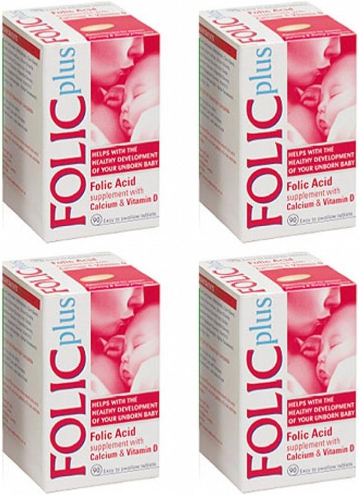 (4 Pack) - Folic Plus - Folic Plus | 90's | 4 Pack Bundle