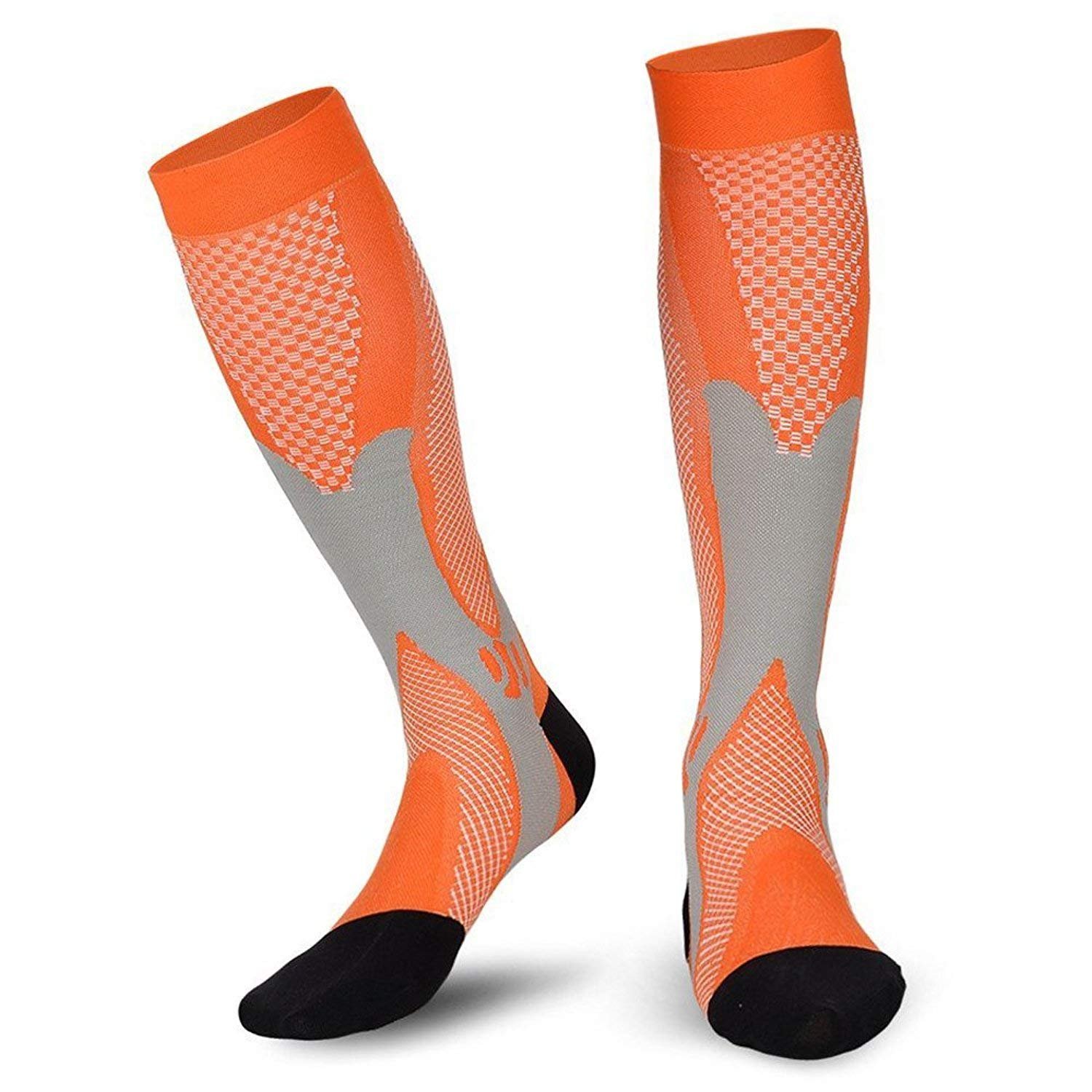 Xwanli Compression Socks for Women & Men Circulation (2/4Pairs) - Best for Running Athletic Cycling - 20-30 mmHg