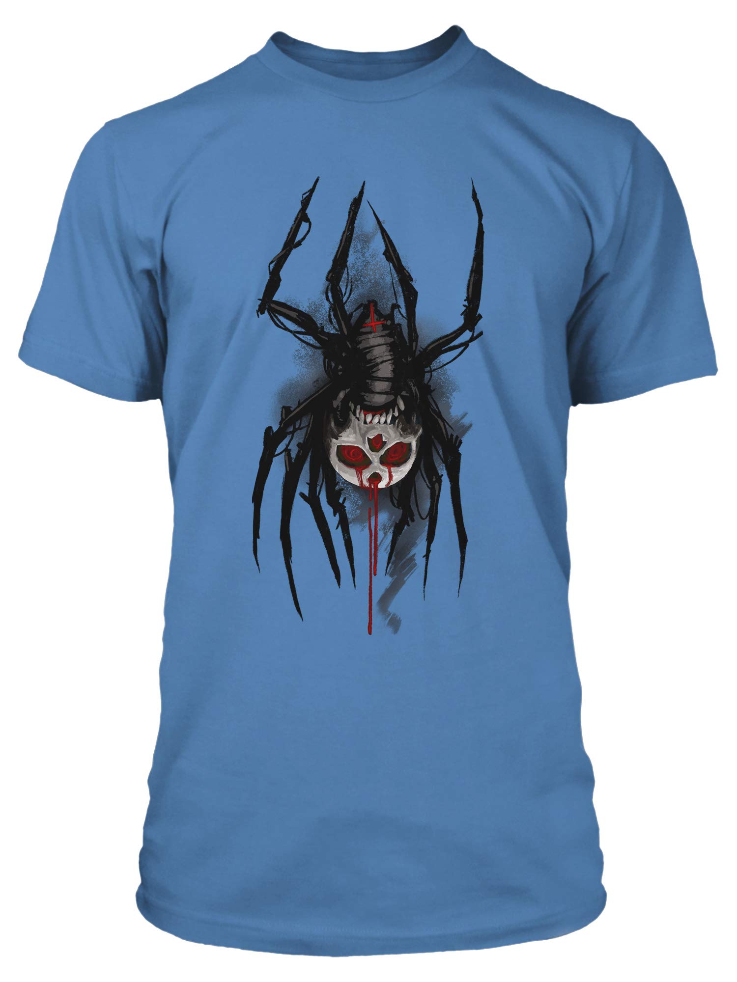 JINX Cyberpunk 2077 Maelstrom Spider Men's Gamer Graphic T-Shirt, Steel Blue, Large