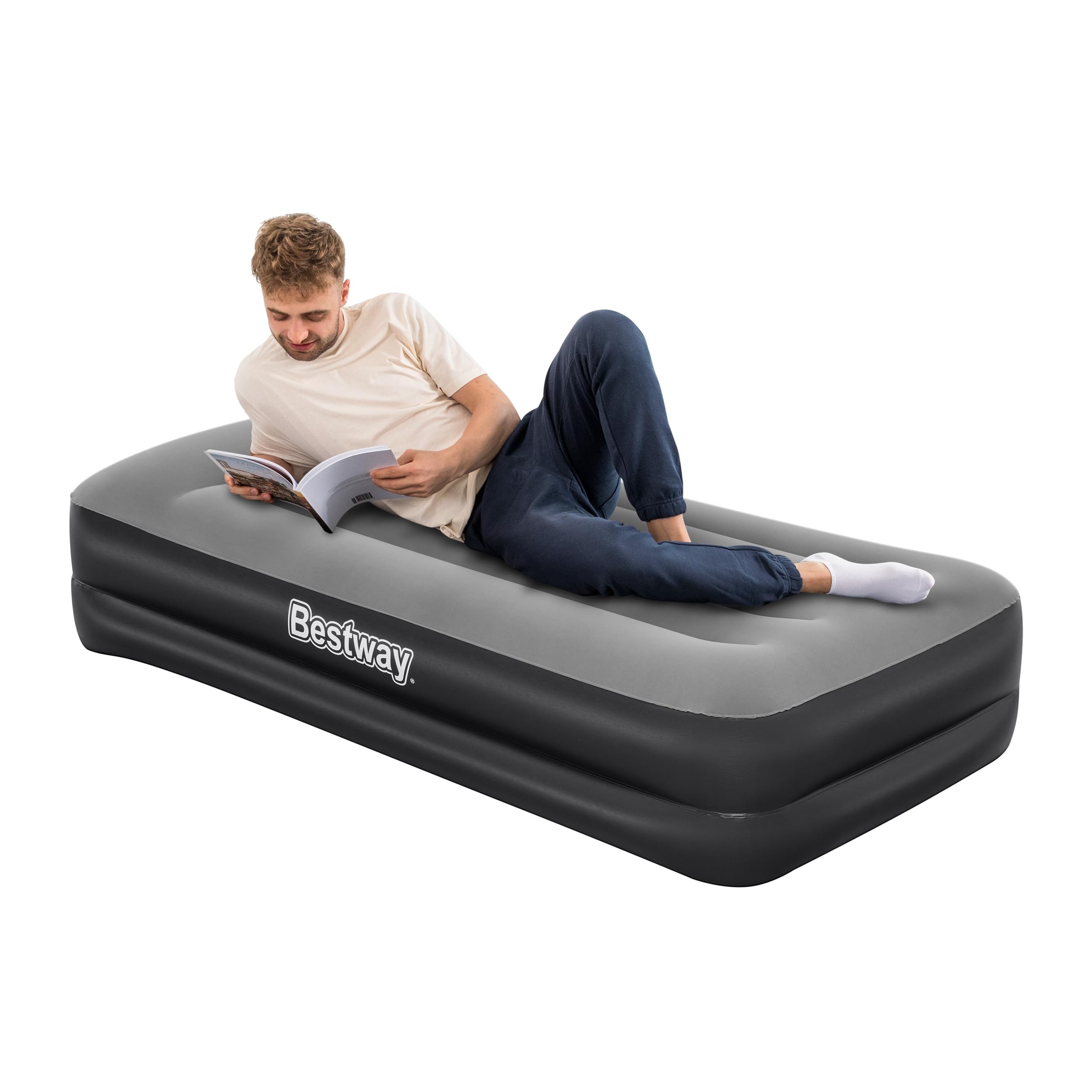 Bestway 67401-5 Materasso singolo da 191x97x46 cm, con pompa integrata