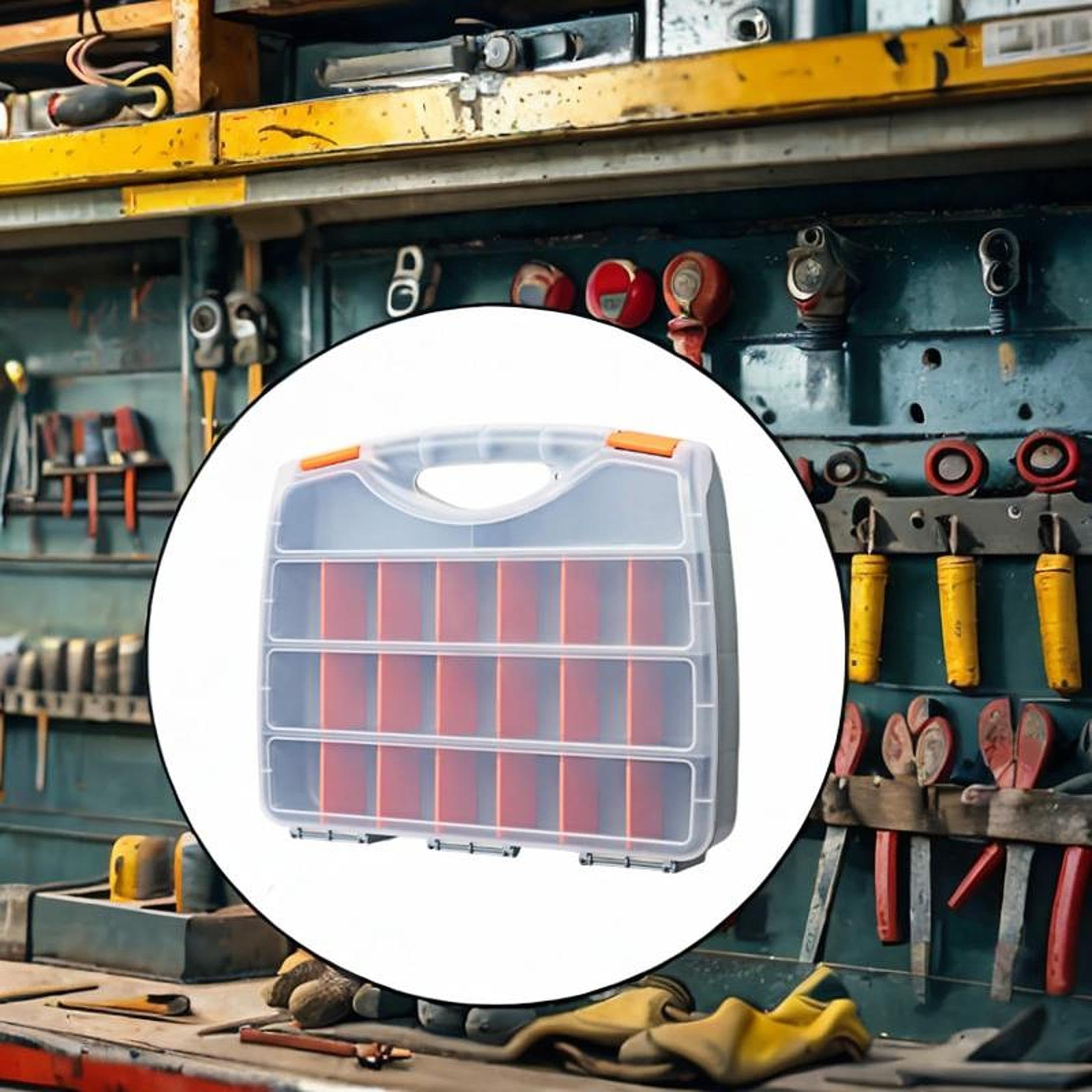 KESOTO Organizador de piezas de herramientas Componentes electrónicos Container Contenedor Reparación de autos Herramientas Organizador de ajuste de hardware