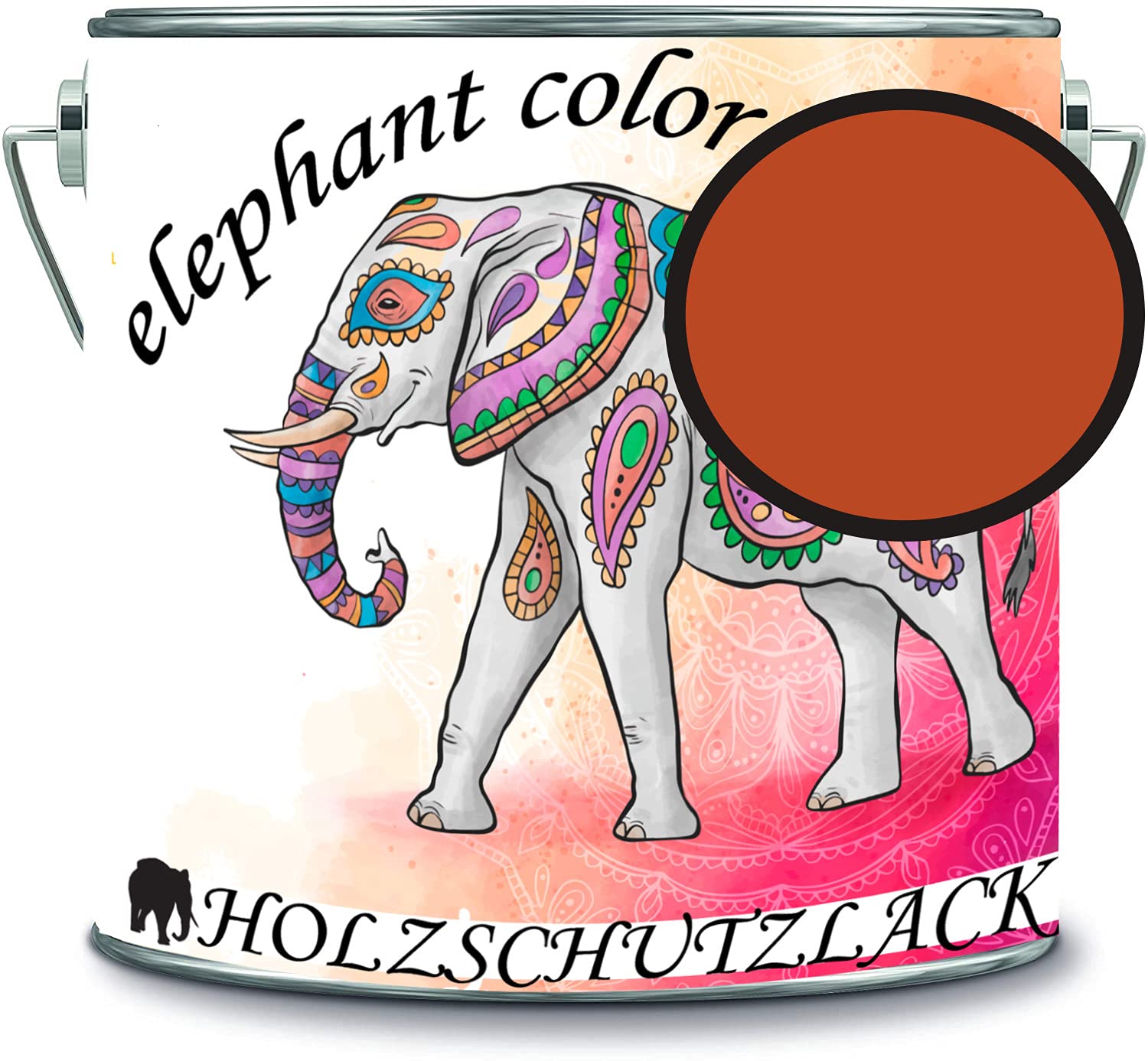 Barniz protector para madera, resistente a la intemperie y a largo plazo, protección contra la intemperie, color naranja rojizo RAL 2001