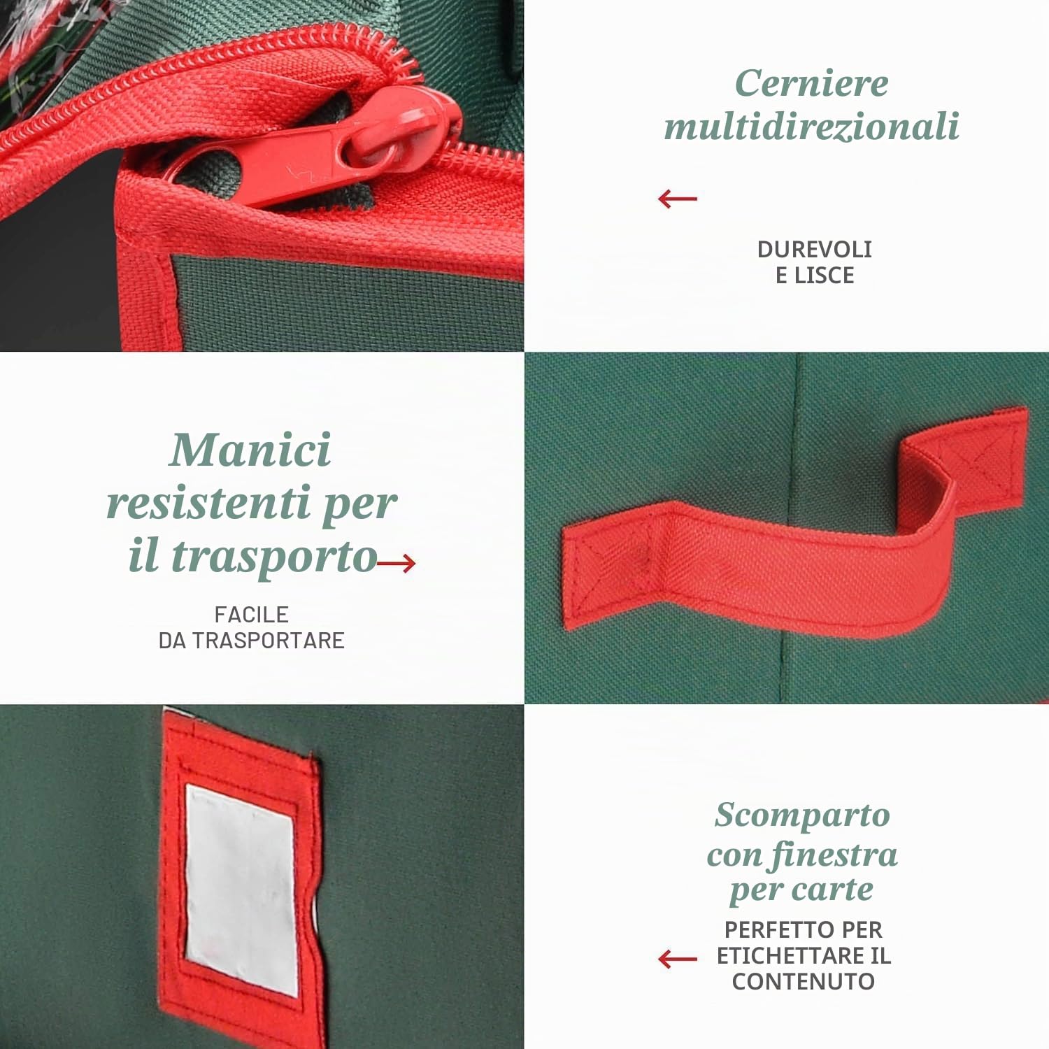 Organizer per carta da regalo di alta qualità, con utili tasche per accessori natalizi, può contenere fino a 24 rotoli, scatola portaoggetti di grande capacità, 1 pezzo (confezione da 1)