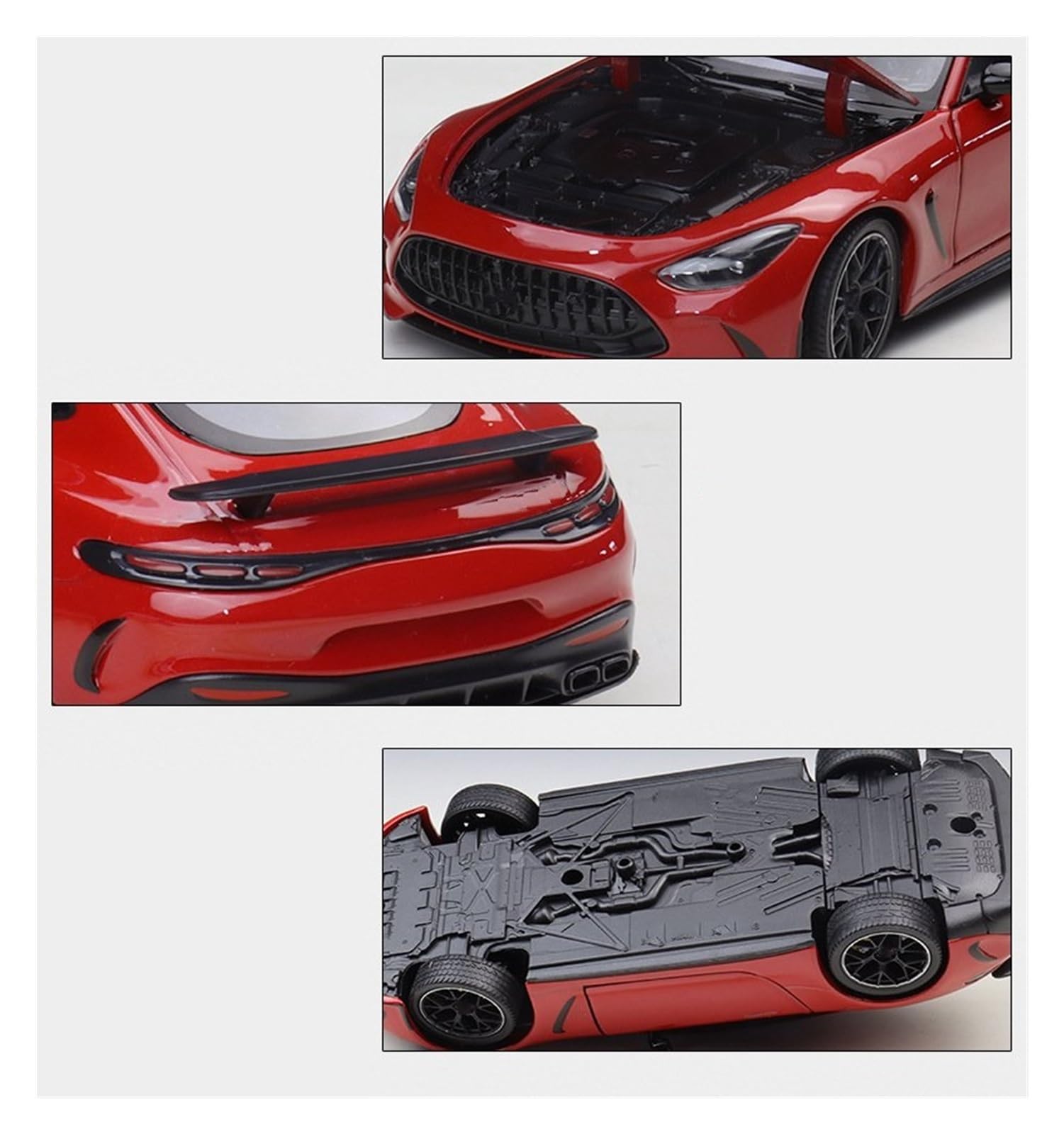 ONAIC Maßstabsmodelle Modellauto 1:24 Für Benz Für AMG Für GT 63 Sportwagen-Modell Aus Metallguss Sammlerauto(Weiß)