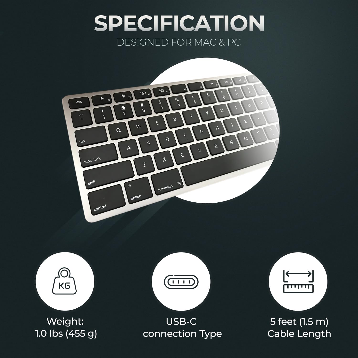 Amazon | Matias (マティアス) 有線 USB C キーボード Mac用 テンキー 