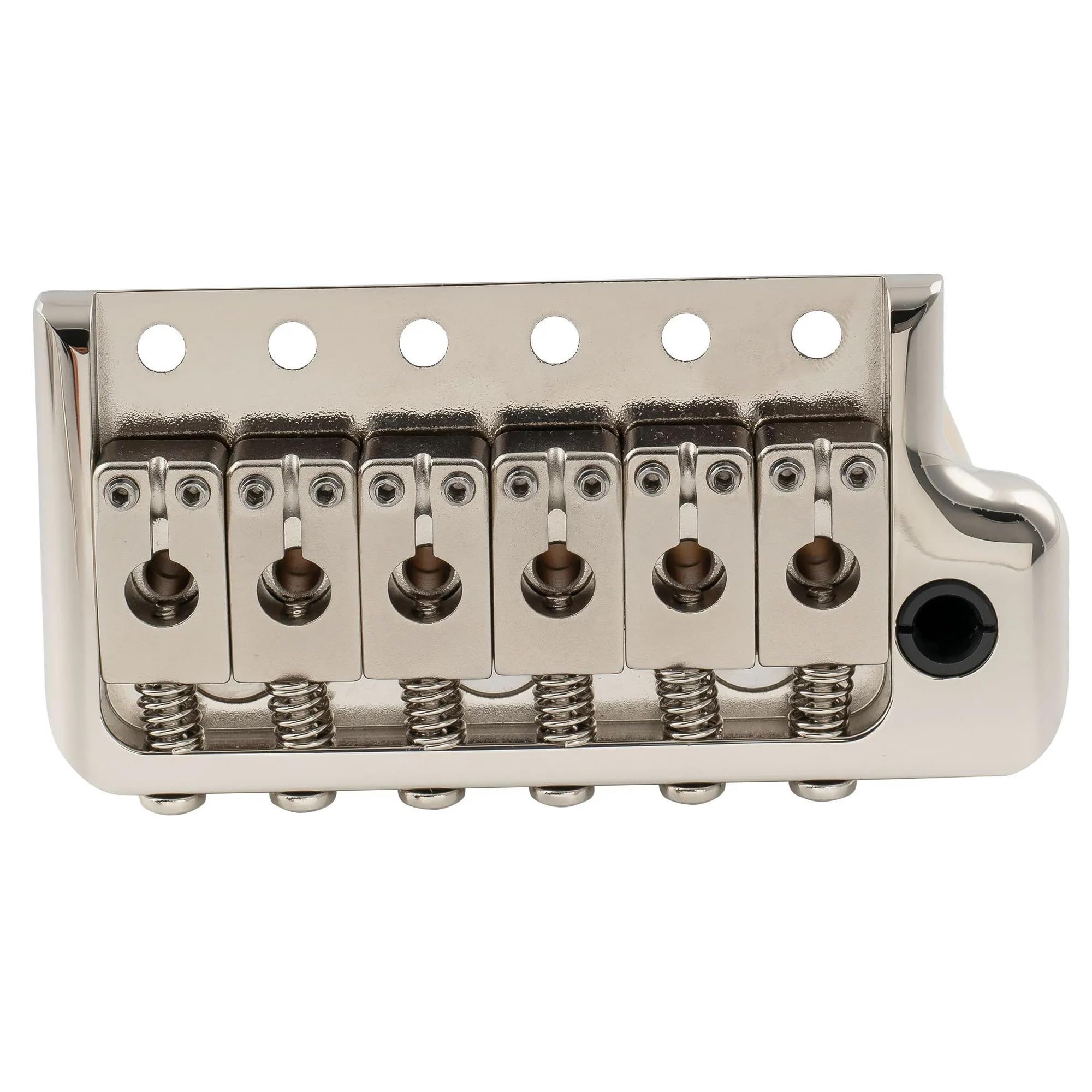 Mostek Gitarowy Mostek Tremolo Z 6 Śrubami W Całości Litego Mosiądzu O Średnicy 52,5 Mm Do Akcesoriów Gitary Elektrycznej(Nickel)